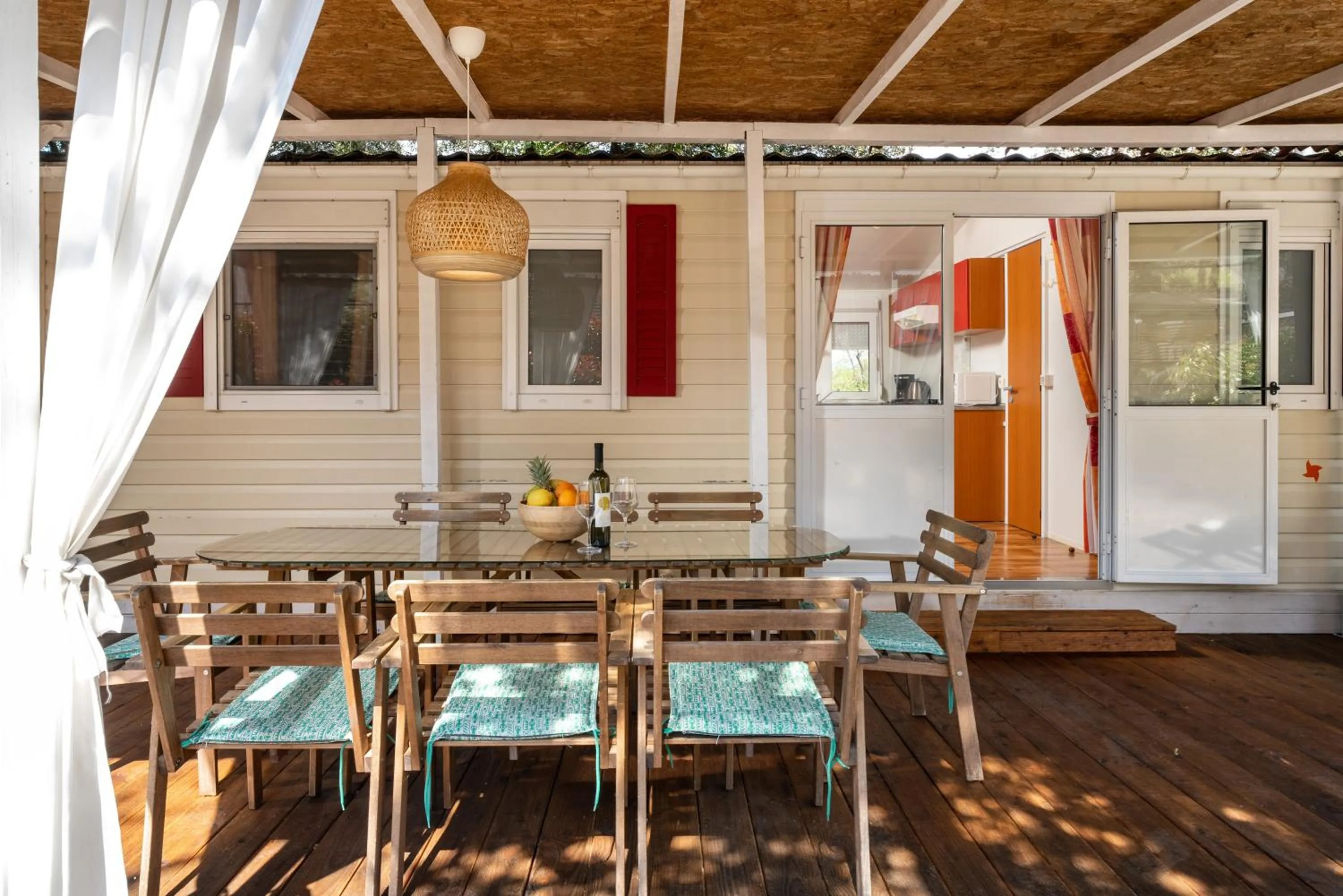 Balcony/Terrace in Camping Resort Tina Vrsar
