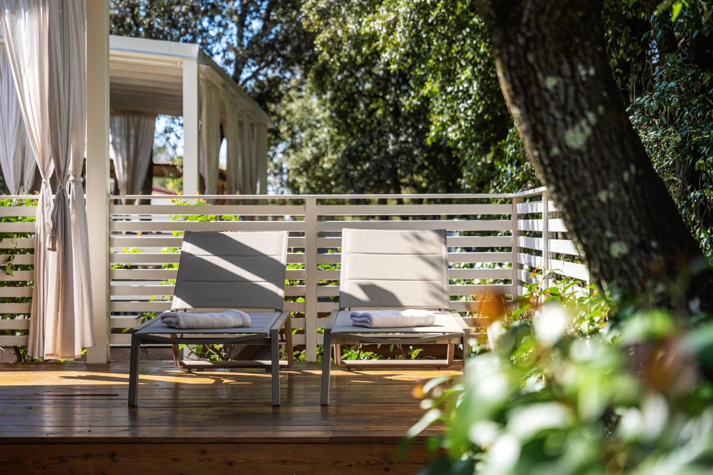 Balcony/Terrace in Camping Resort Tina Vrsar