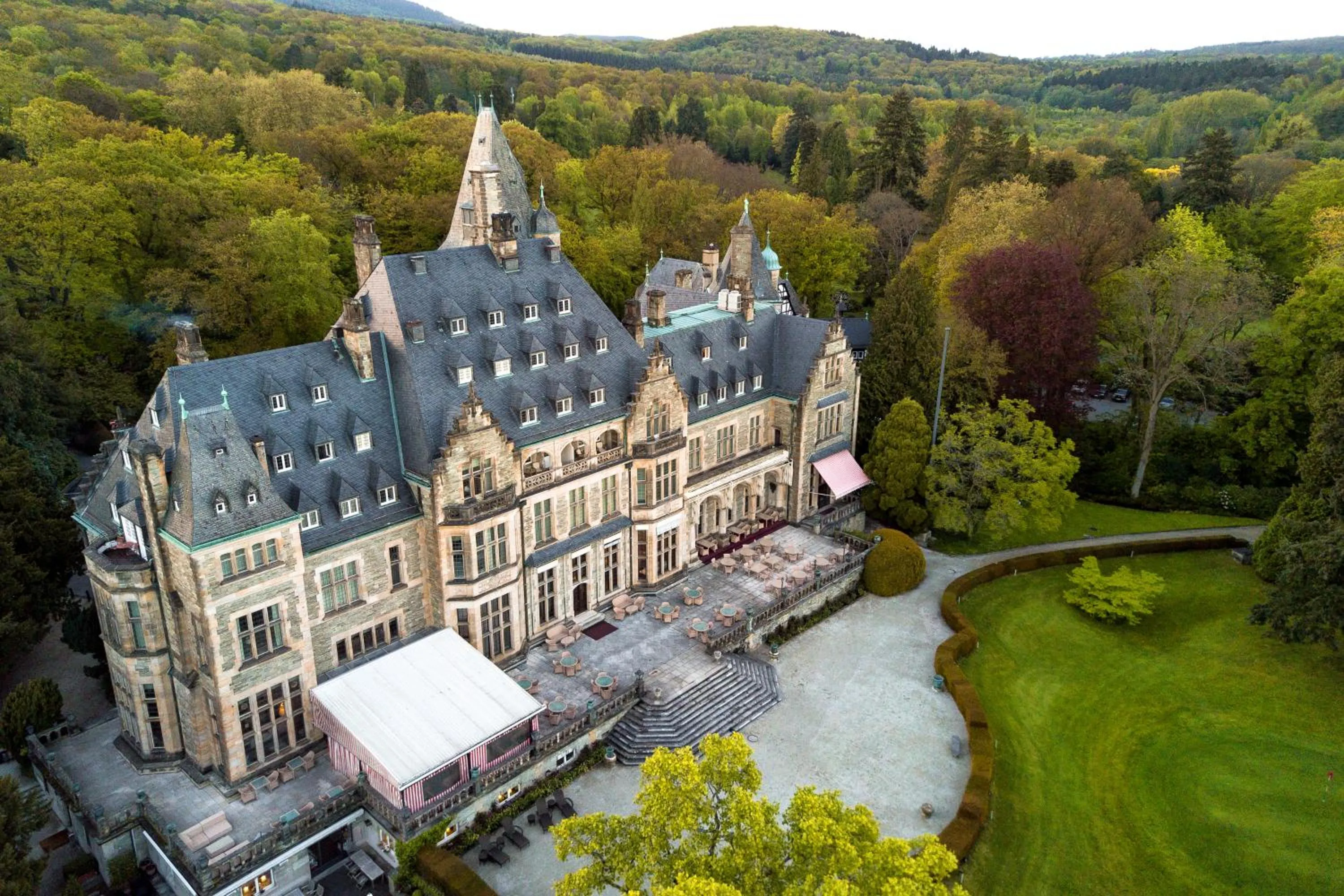 Bird's eye view in Schlosshotel Kronberg - Hotel Frankfurt