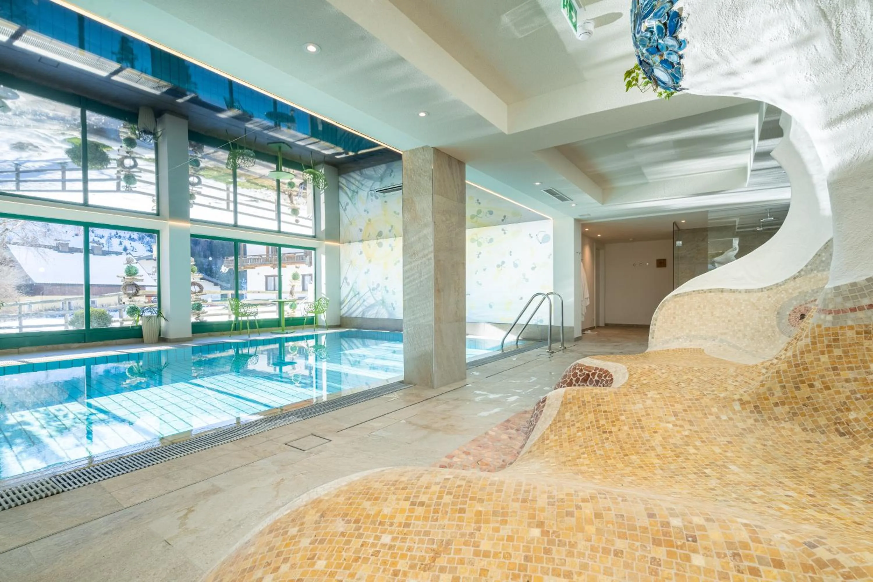 Pool view in Evident Hotel Prägant 4-Superior