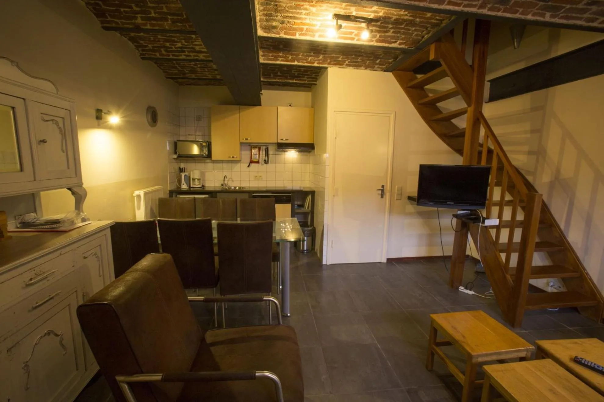 Kitchen or kitchenette in Apartments Cour d'Aix