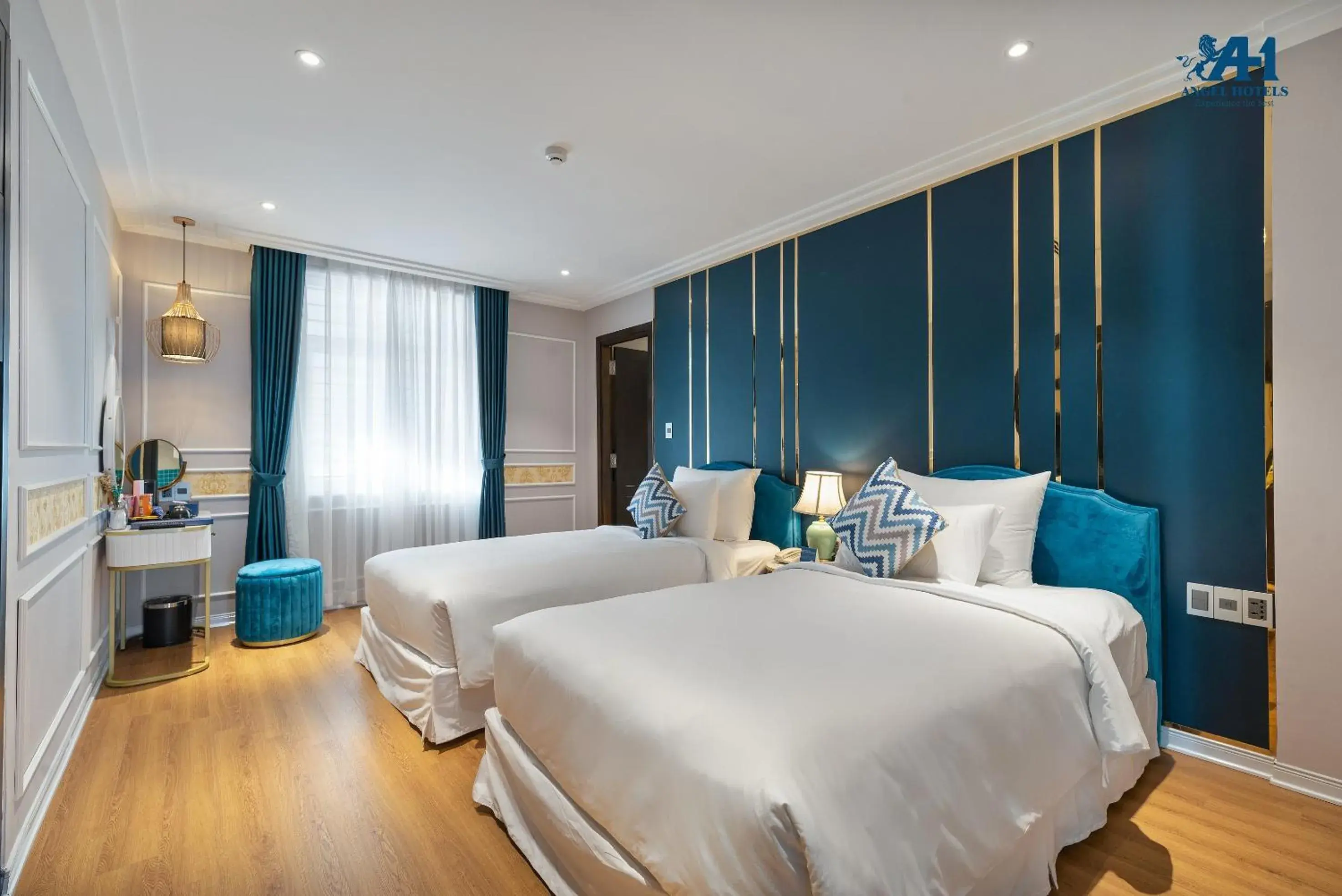 Superior Twin Room with City View in Angel Hotels Beach Danang Superior Twin Room with City View in Angel Hotels Beach Danang