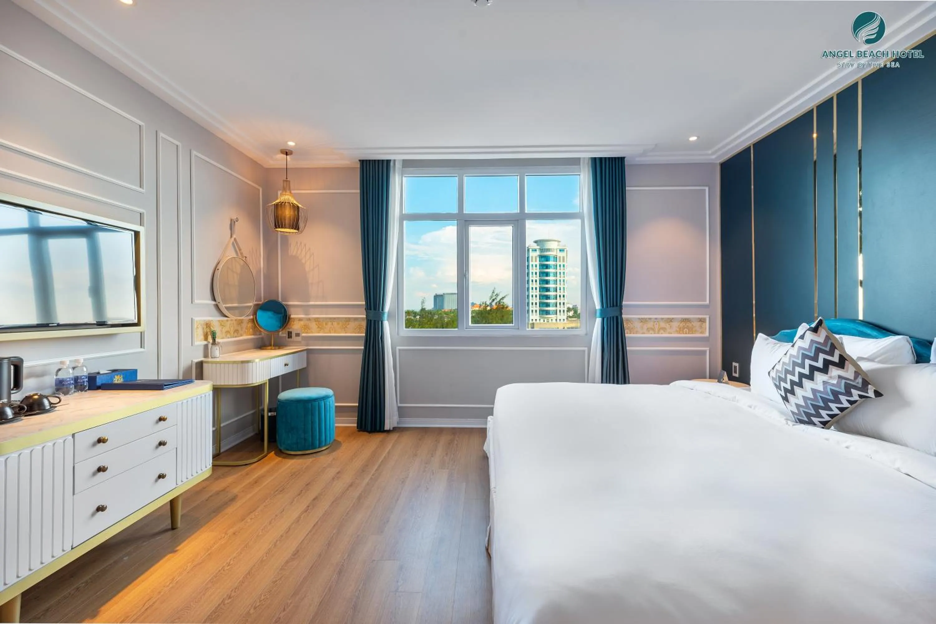 Property building, Bed in Angel Beach Hotel Danang