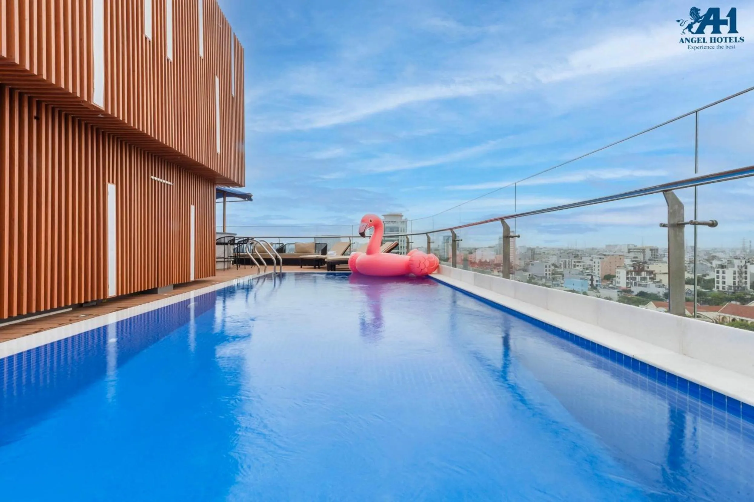 Swimming pool in Angel Hotels Beach Danang