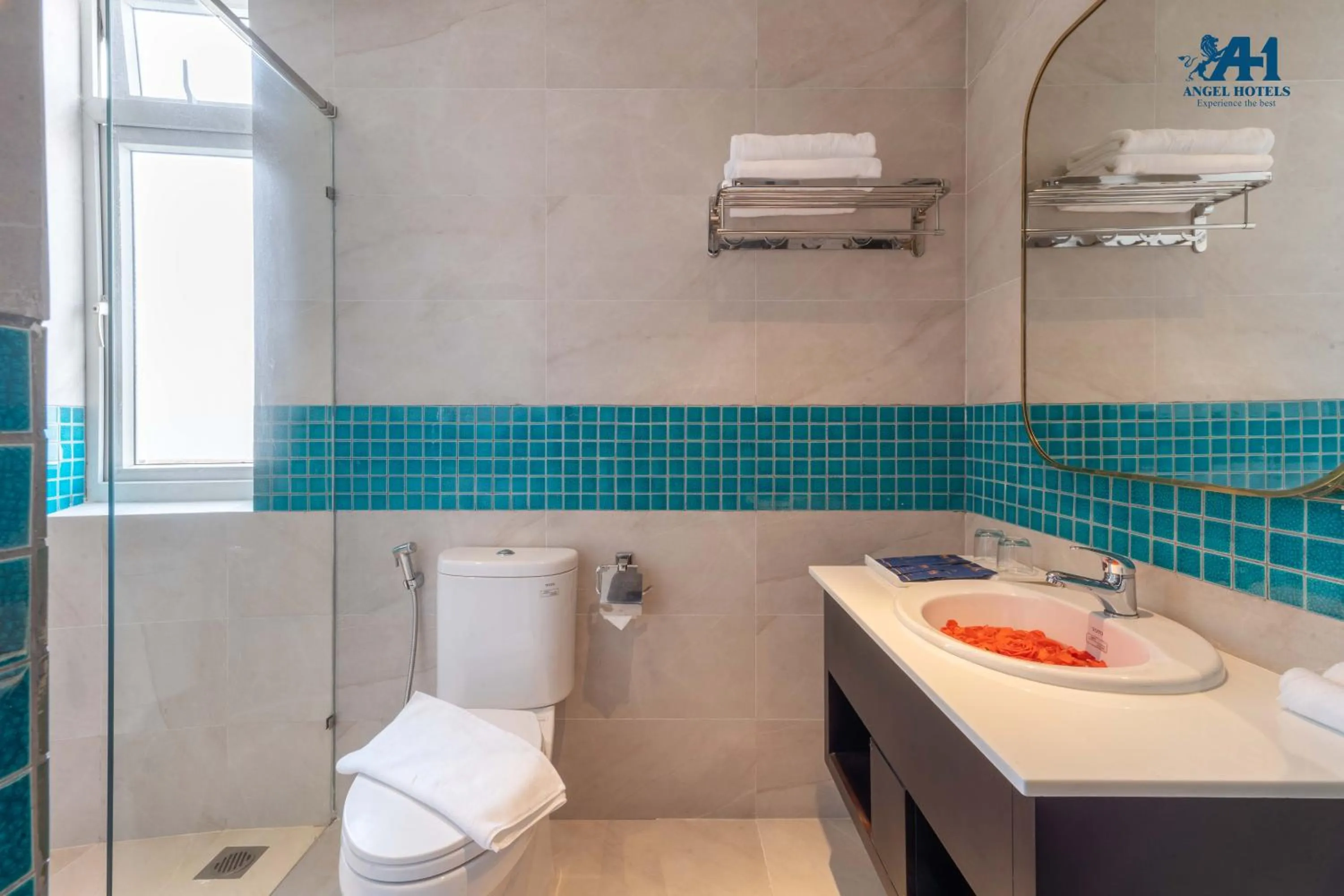 Bathroom in Angel Hotels Beach Danang
