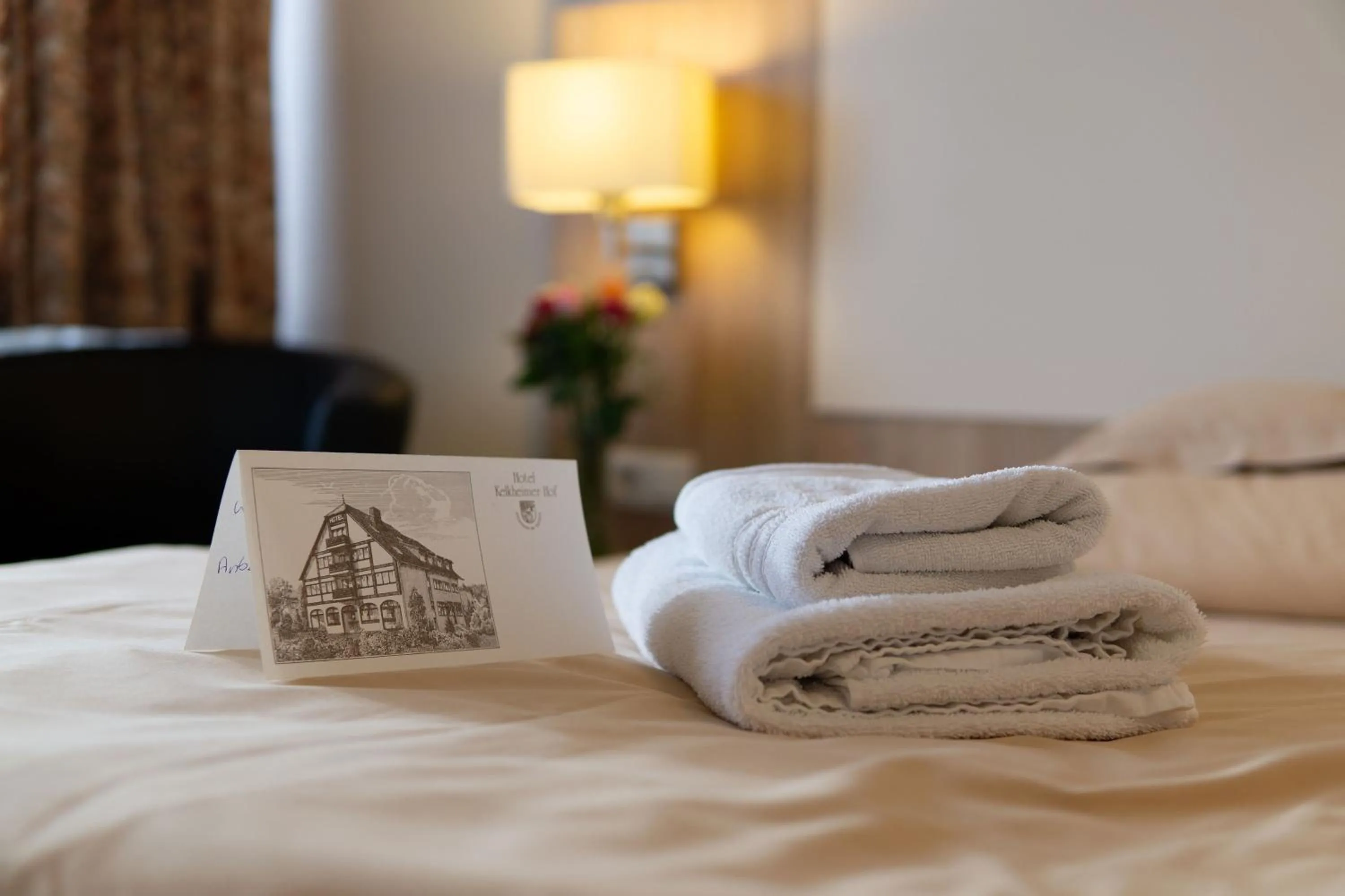 Photo of the whole room, Bed in Hotel Kelkheimer Hof