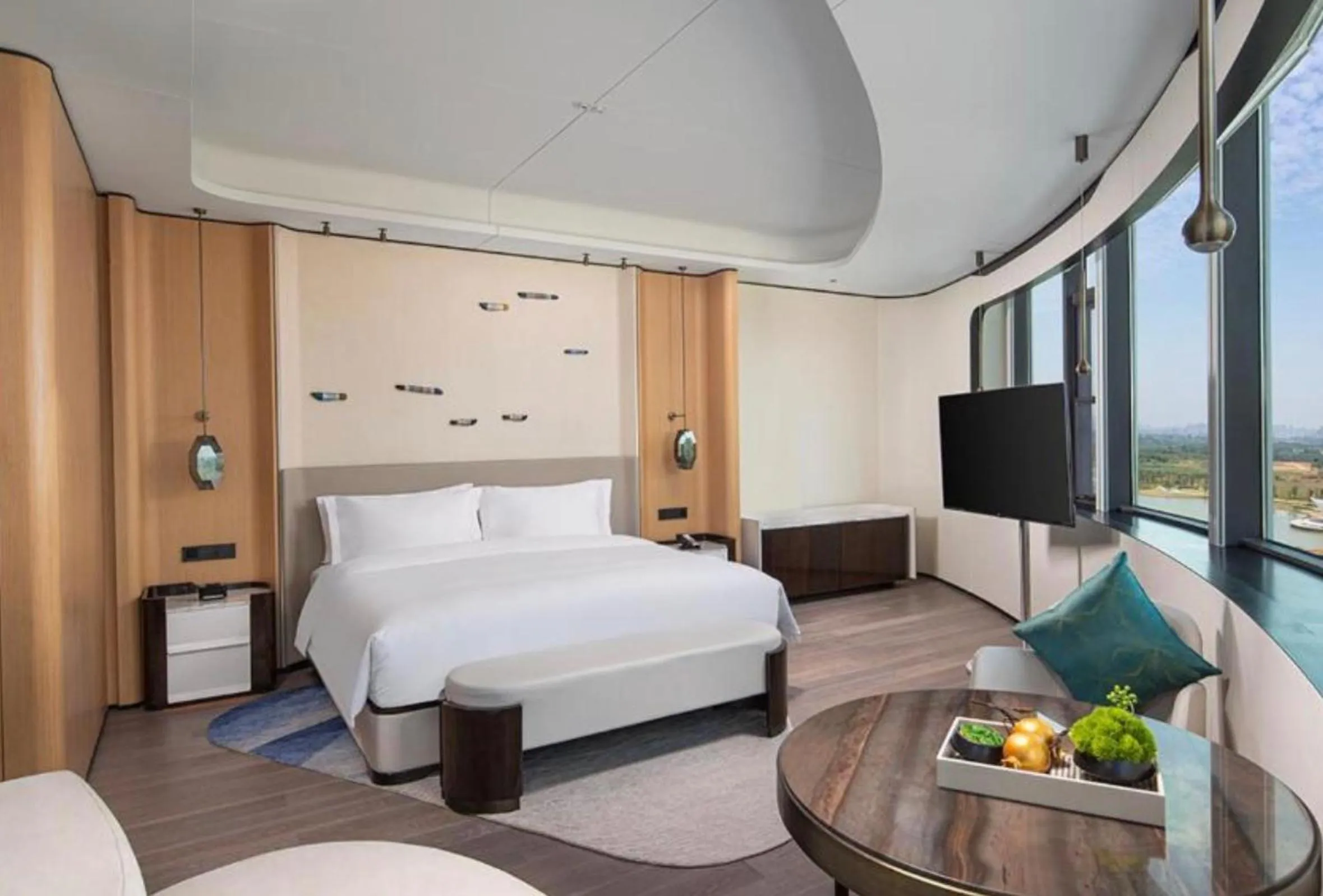 Bedroom, Bed in Wyndham Garden Nanjing Airport