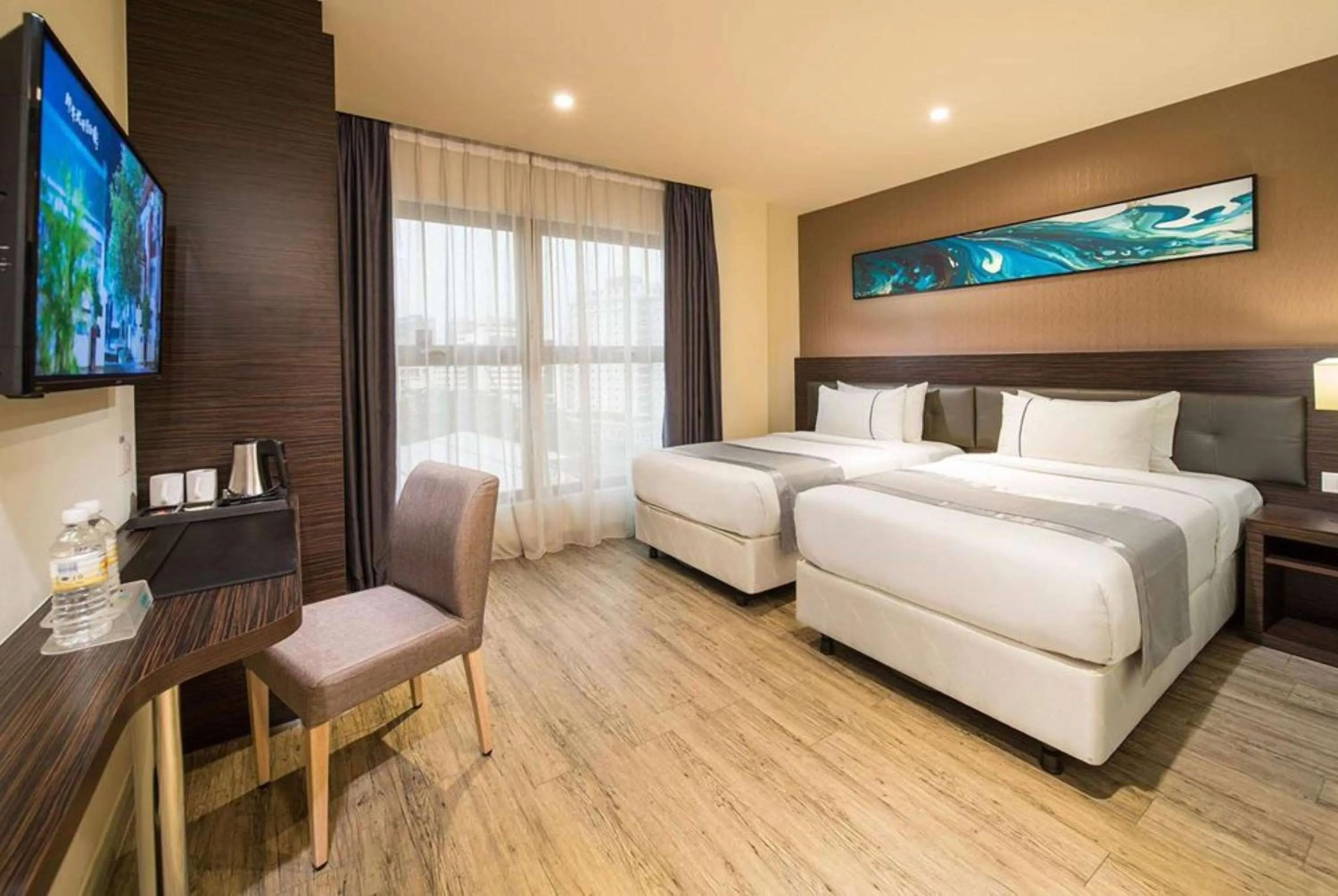 Photo of the whole room, Bed in Ramada Encore by Wyndham Chinatown Kuala Lumpur