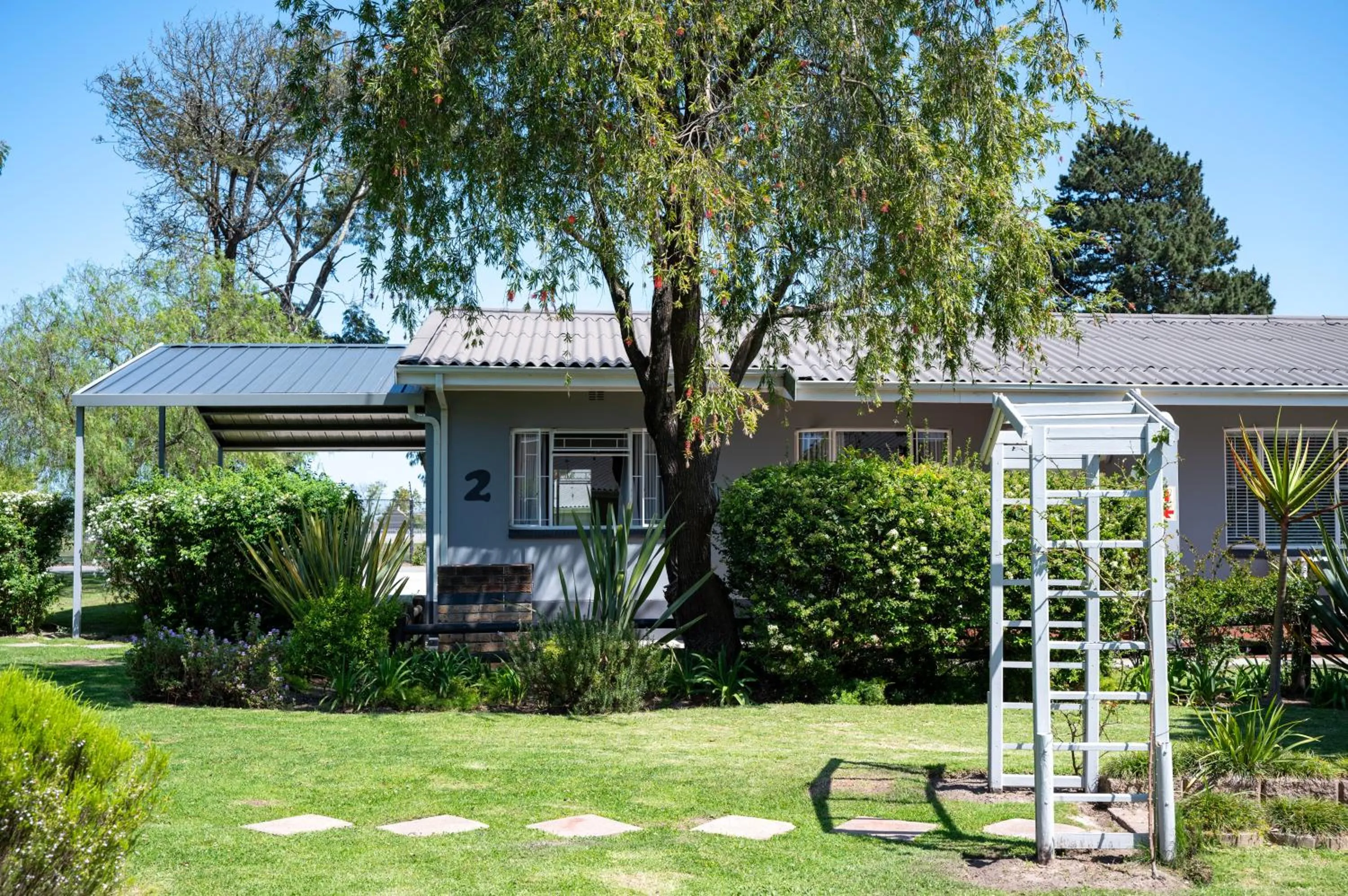 Garden view in Pine Lodge George