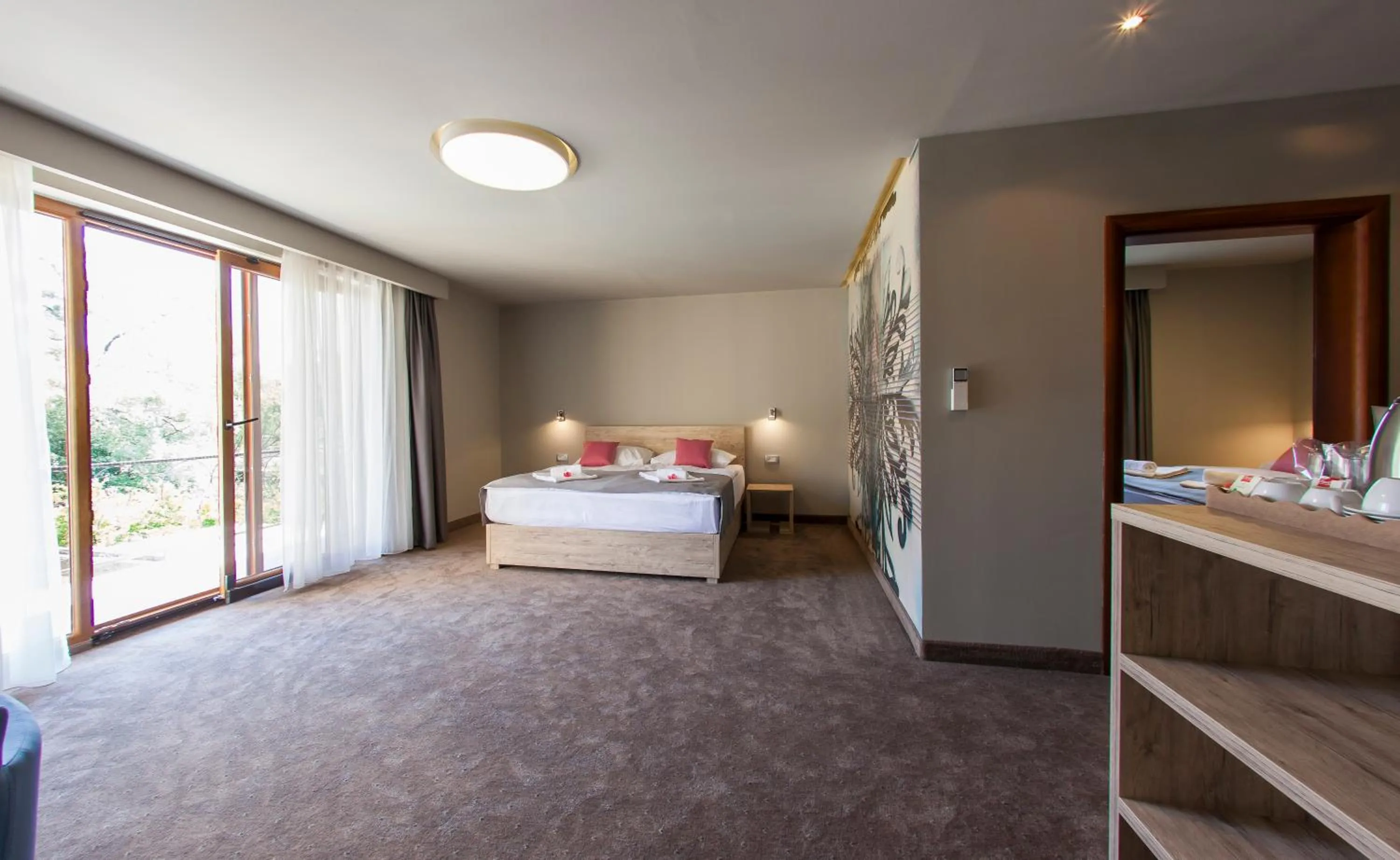 Living room, Bed in Motel Kolo