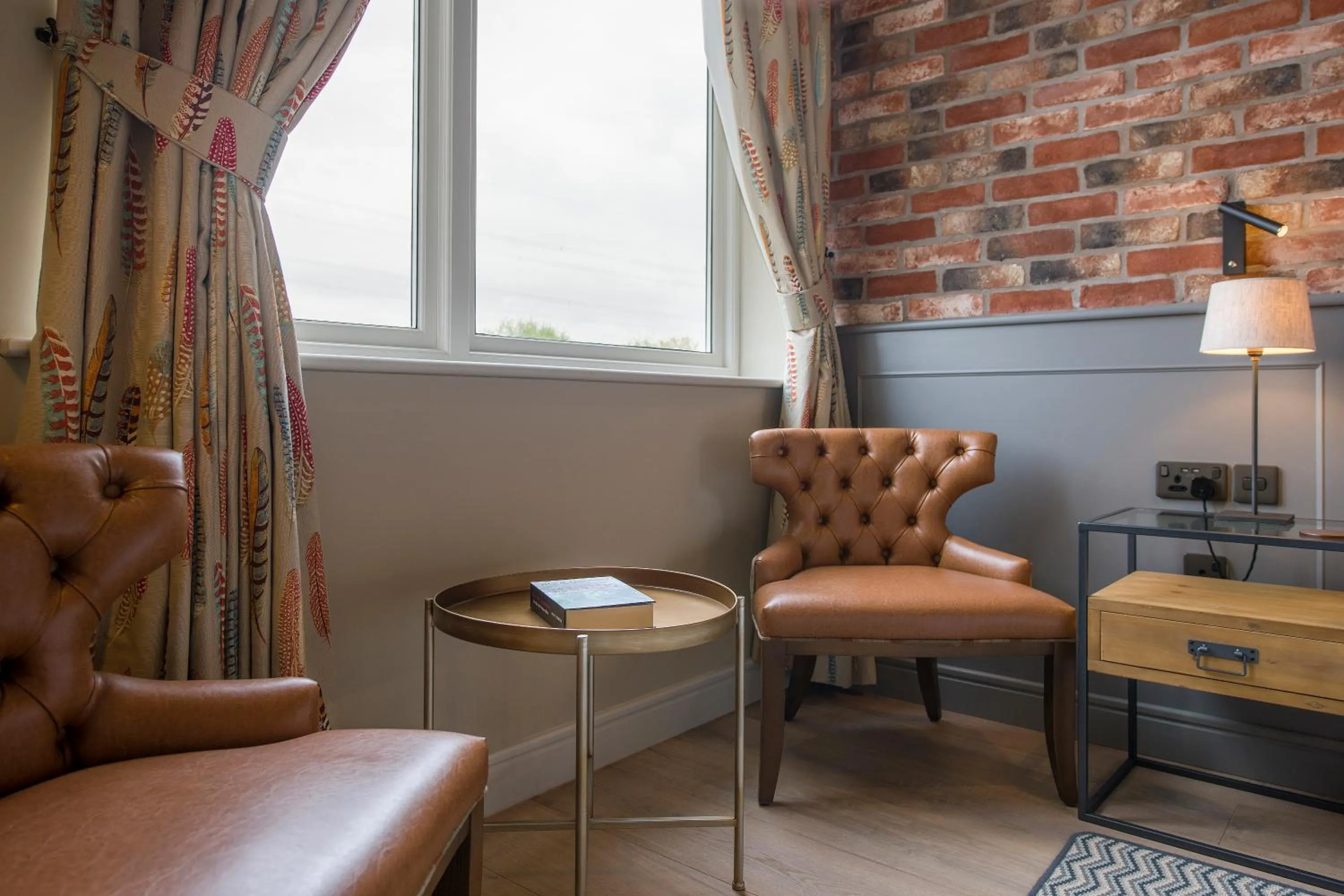 Seating area in Sandburn Hall