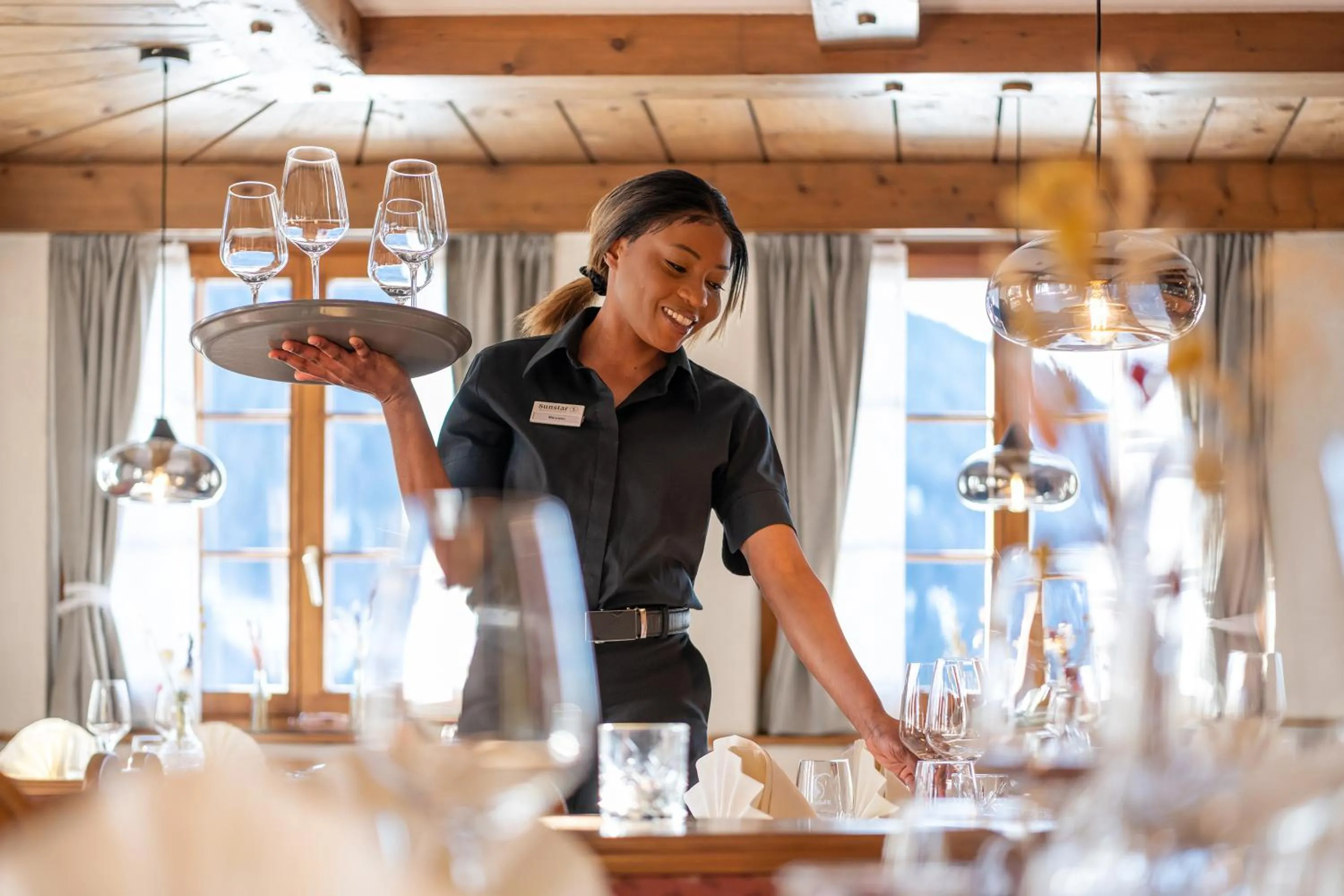 Restaurant/places to eat in Sunstar Hotel Klosters