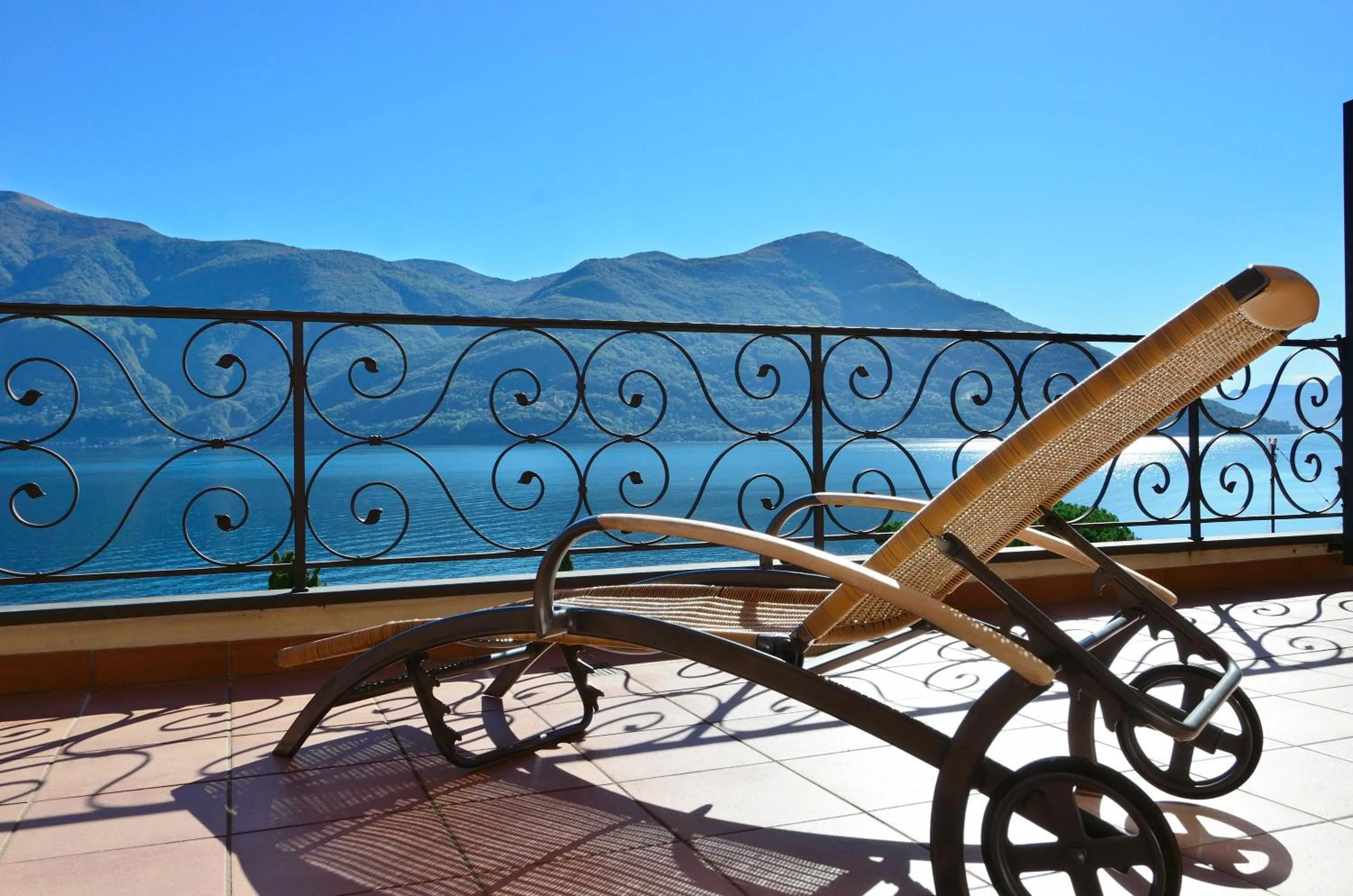 Balcony/Terrace in Boutique Hotel Sunstar Brissago am Lago Maggiore