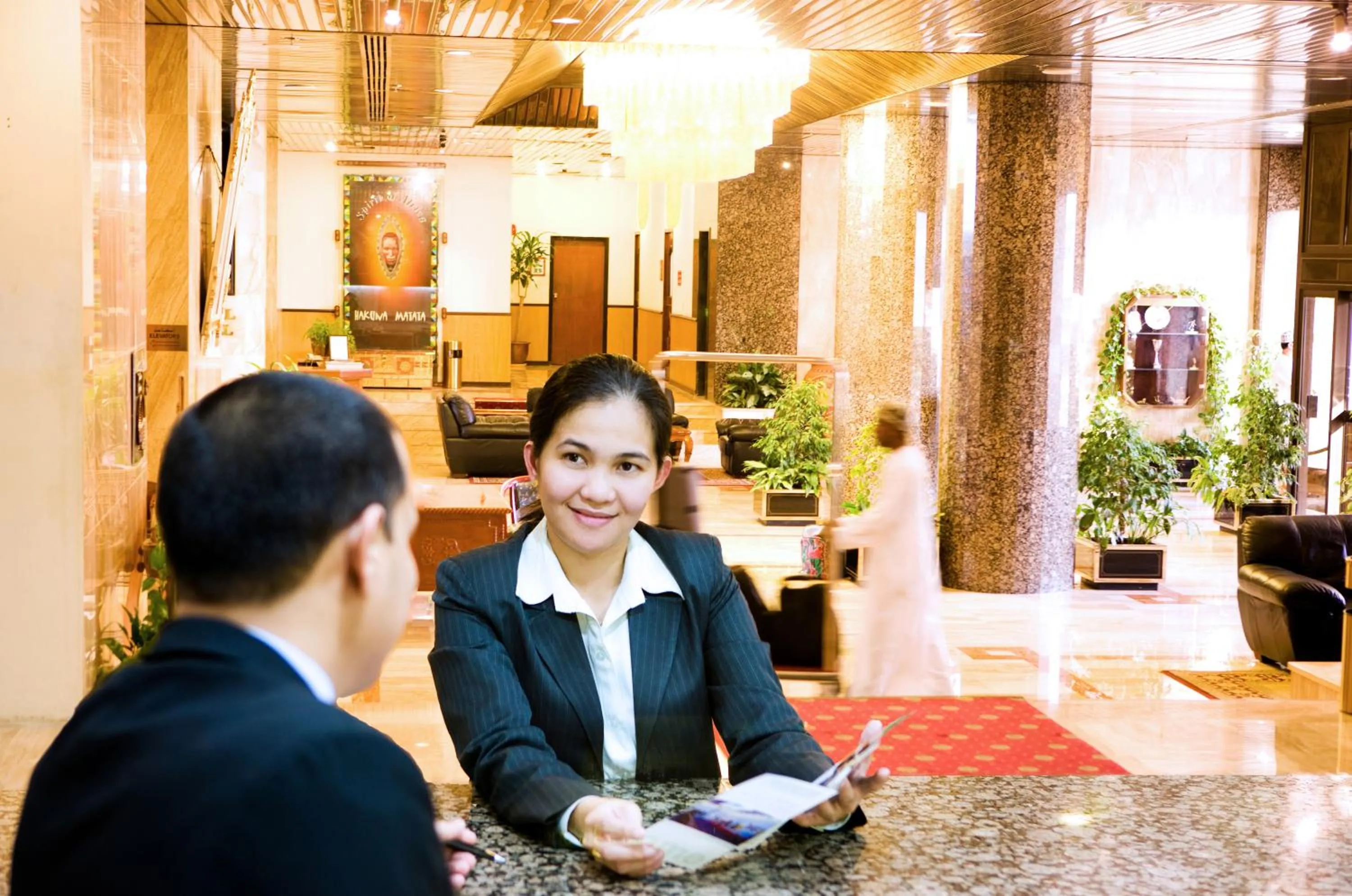 Lobby or reception in Hotel Muscat Holiday