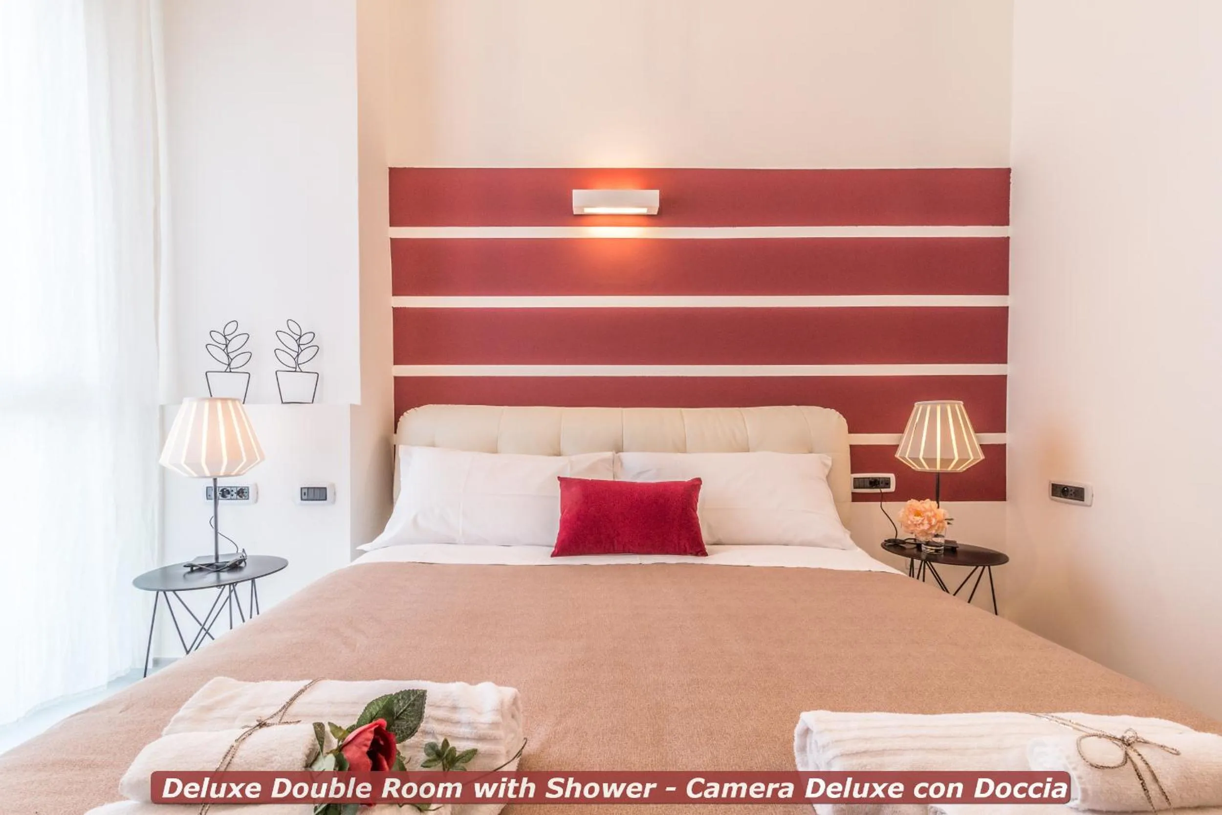 Decorative detail, Bed in 4 Star Bologna Train Station - Self Check-In