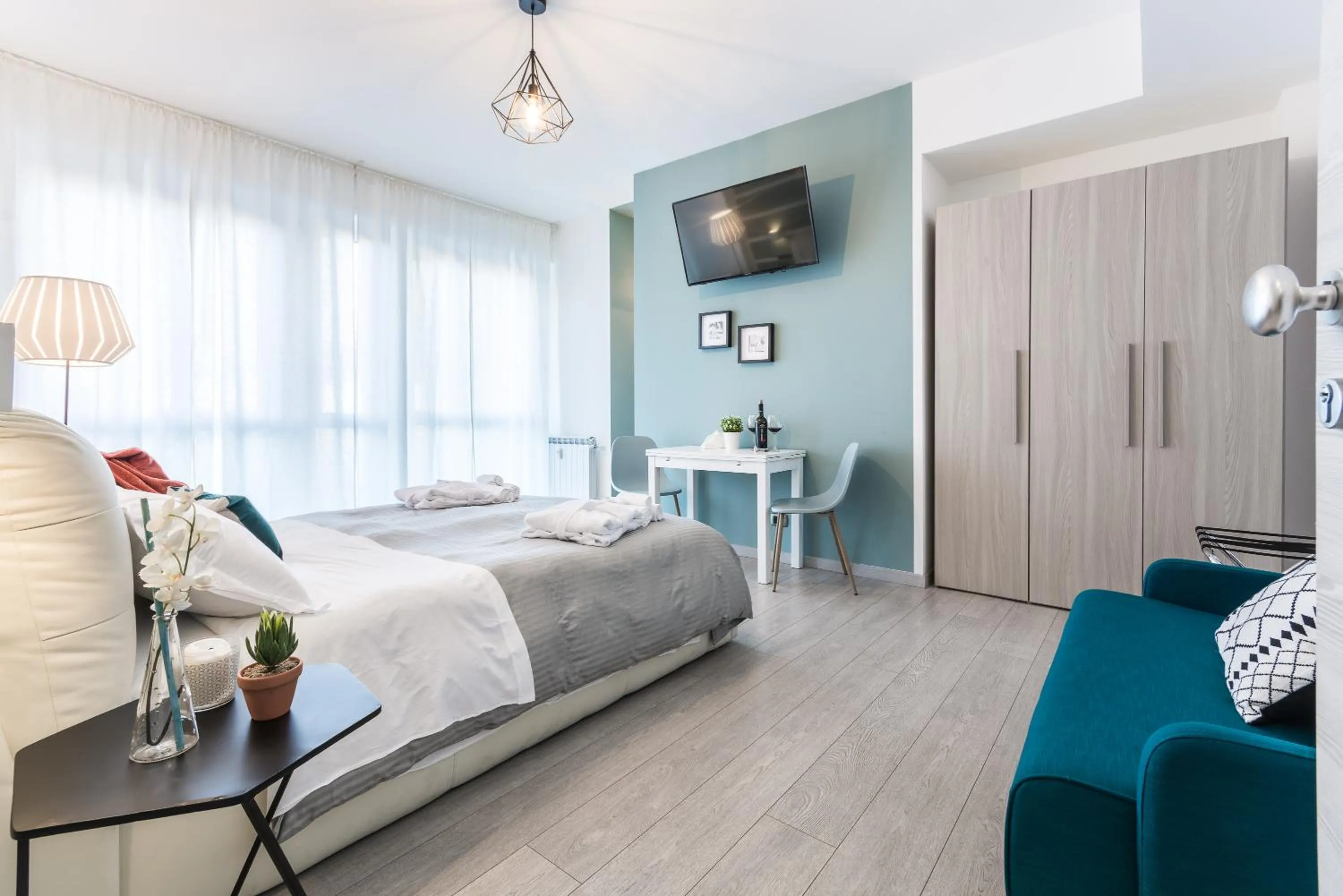 Bedroom, Bed in 4 Star Bologna Train Station - Self Check-In