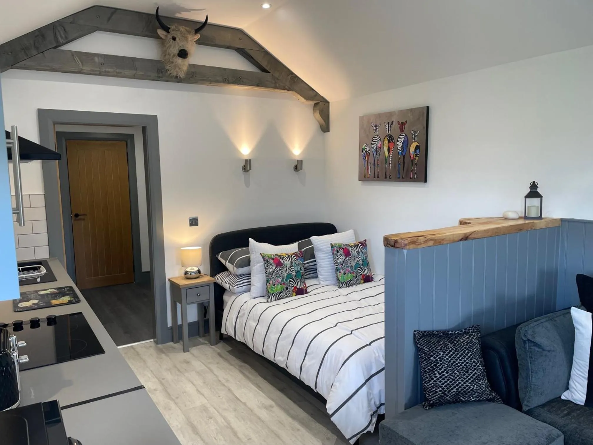 Bed in Wellsfield Farm Holiday Lodges