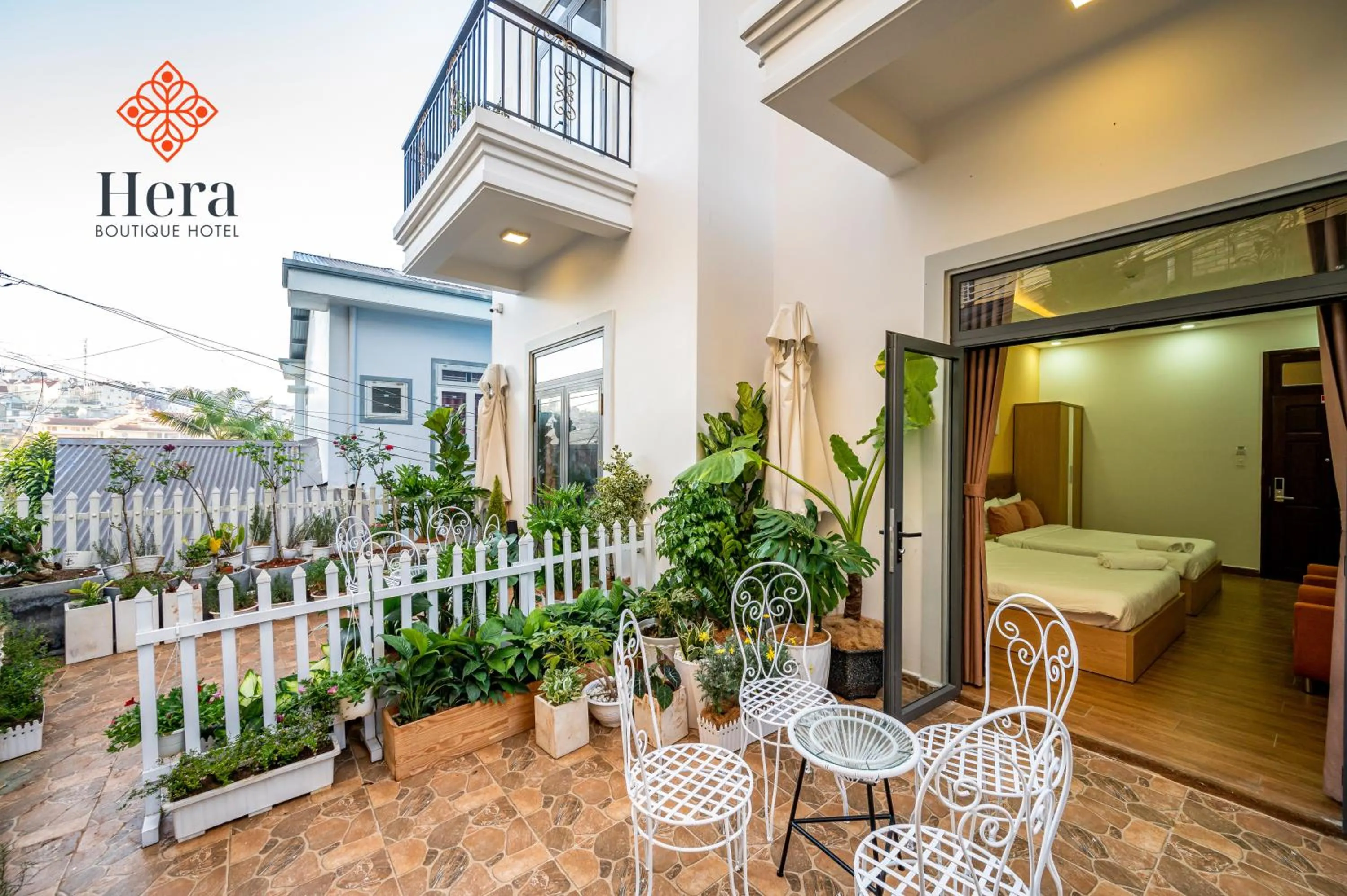Patio in Hera Boutique Hotel