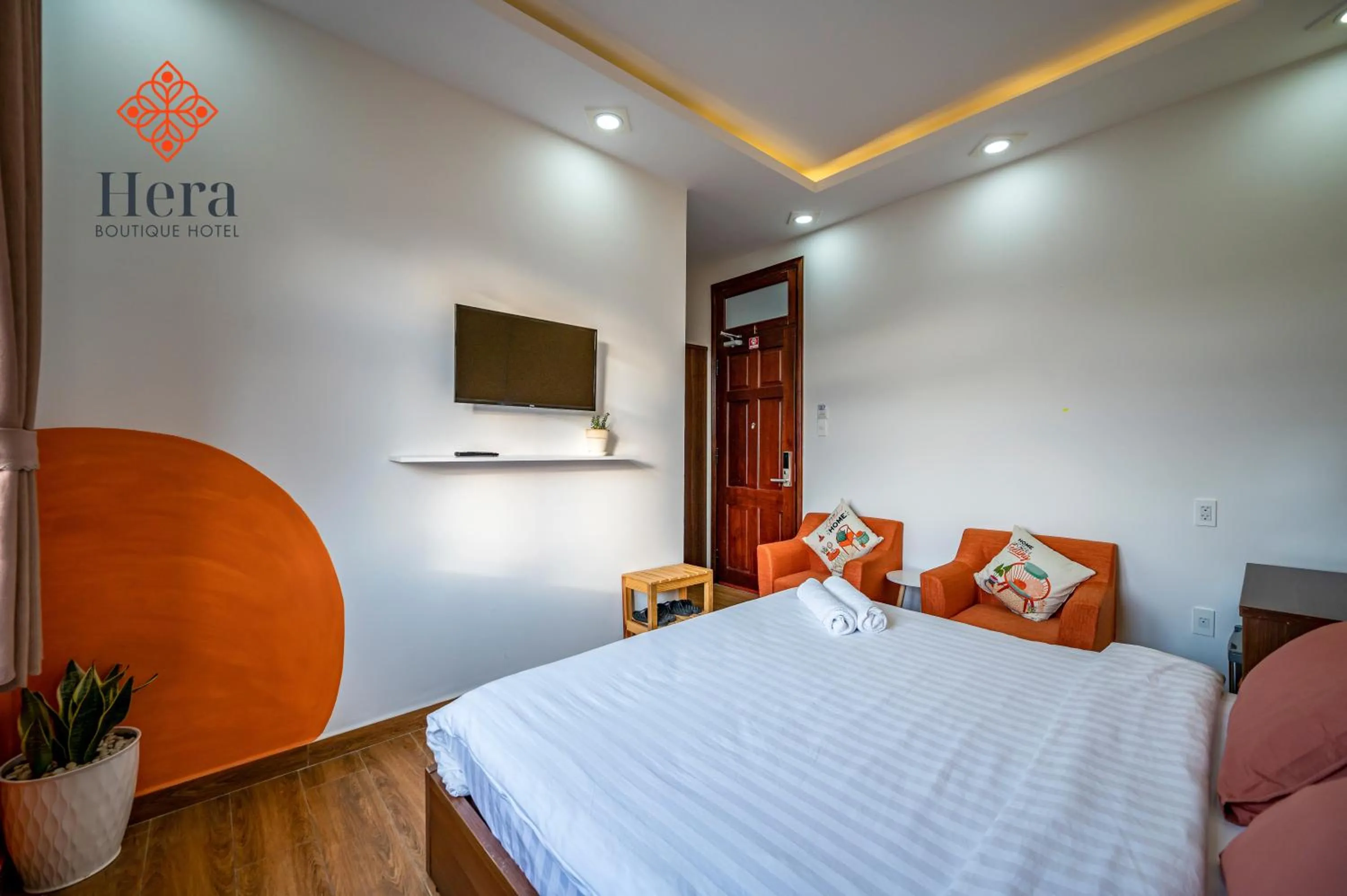 Bed in Hera Boutique Hotel