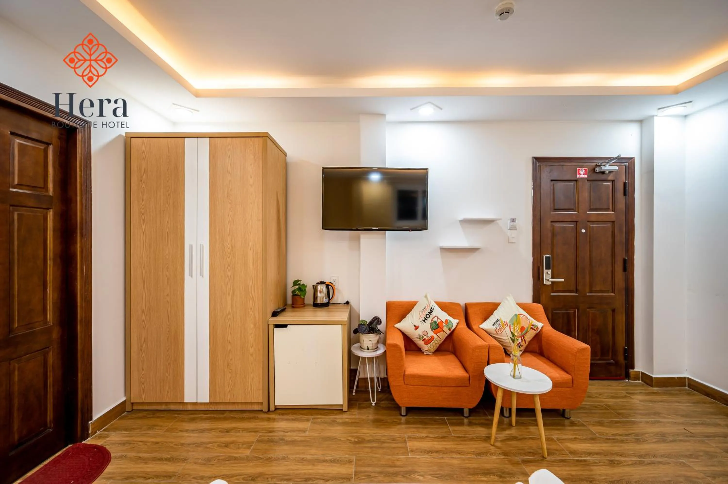 Seating area in Hera Boutique Hotel