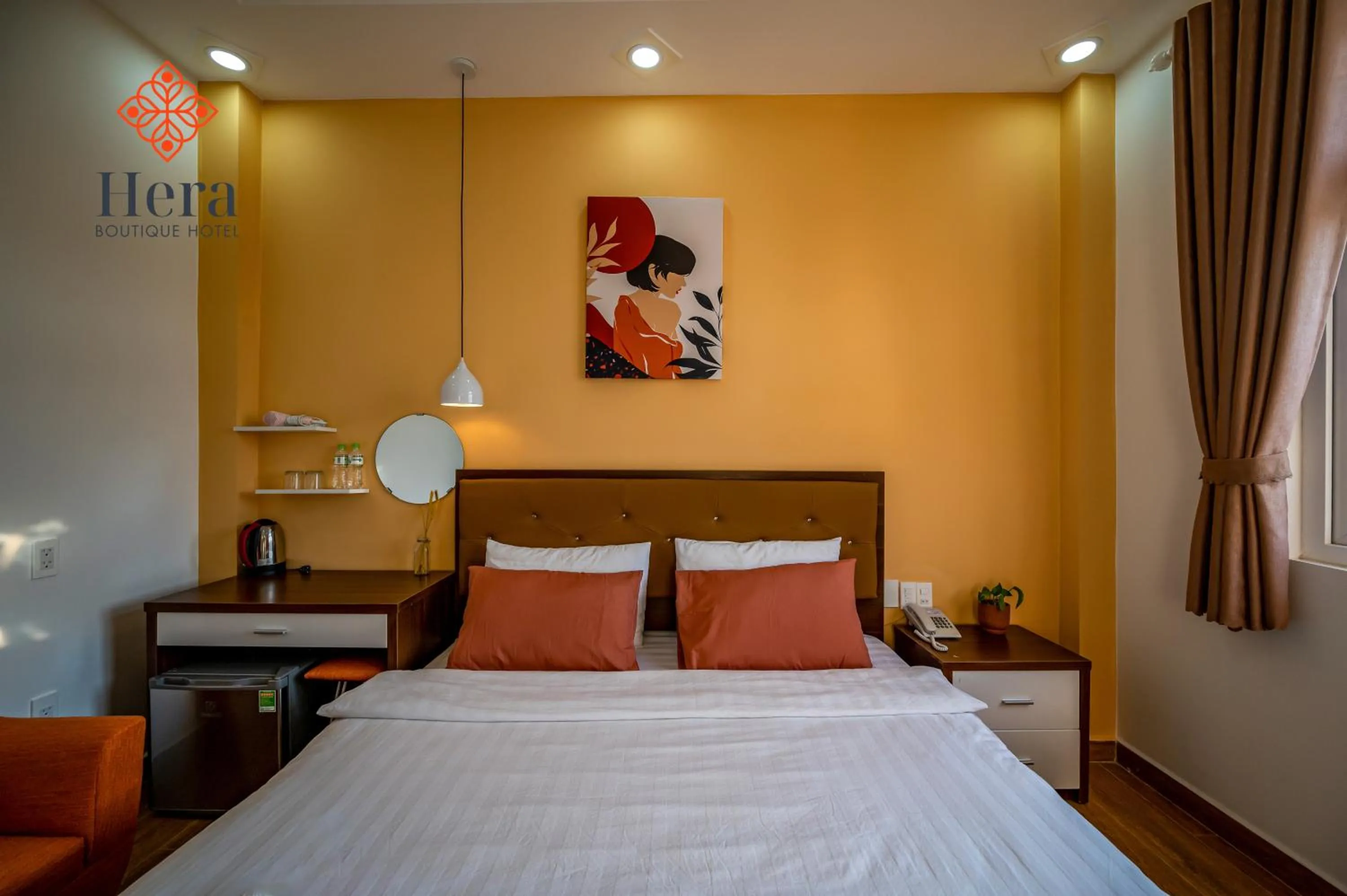 Bed in Hera Boutique Hotel