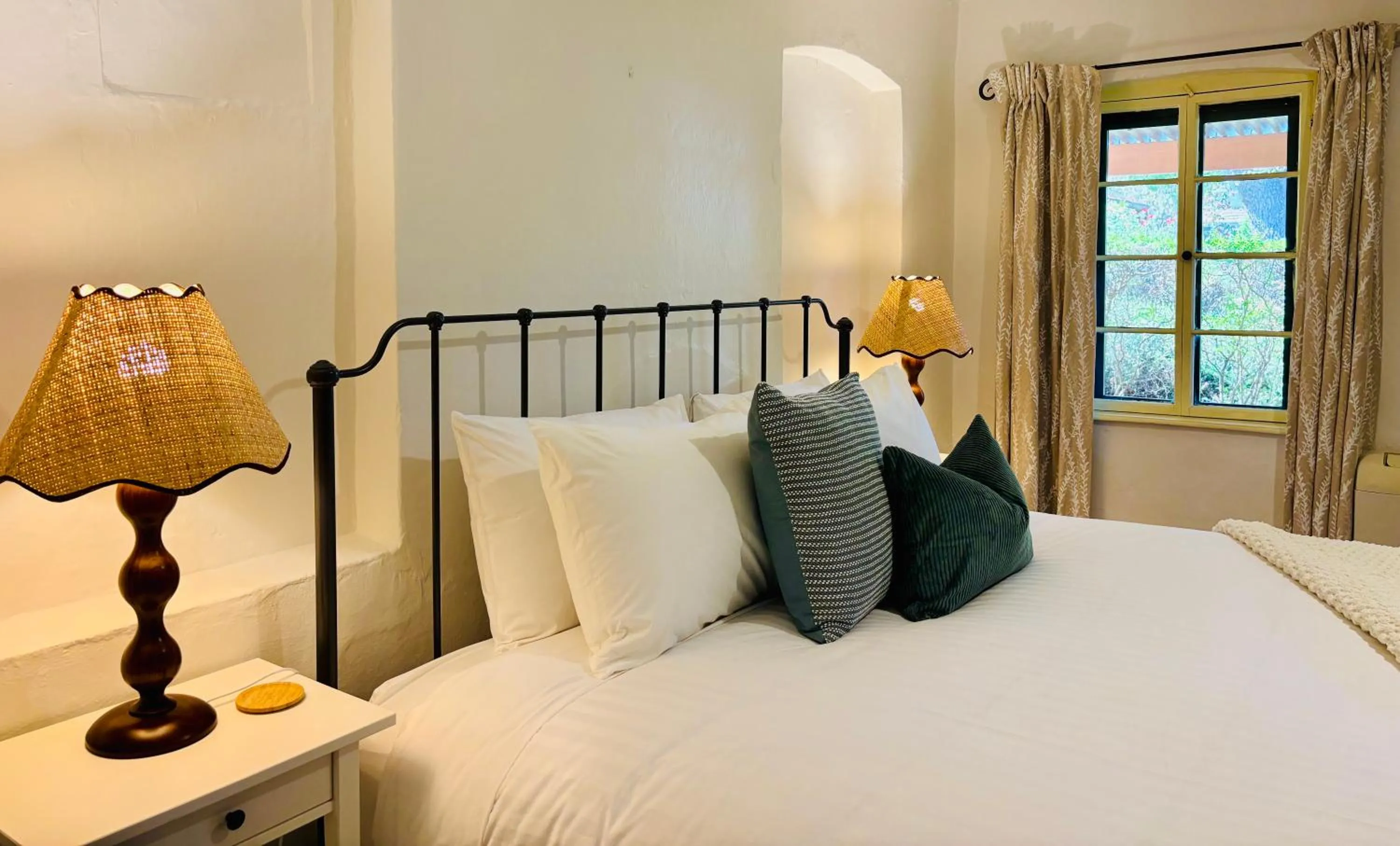 Bedroom, Bed in Goat Square House - Historic Row Cottages