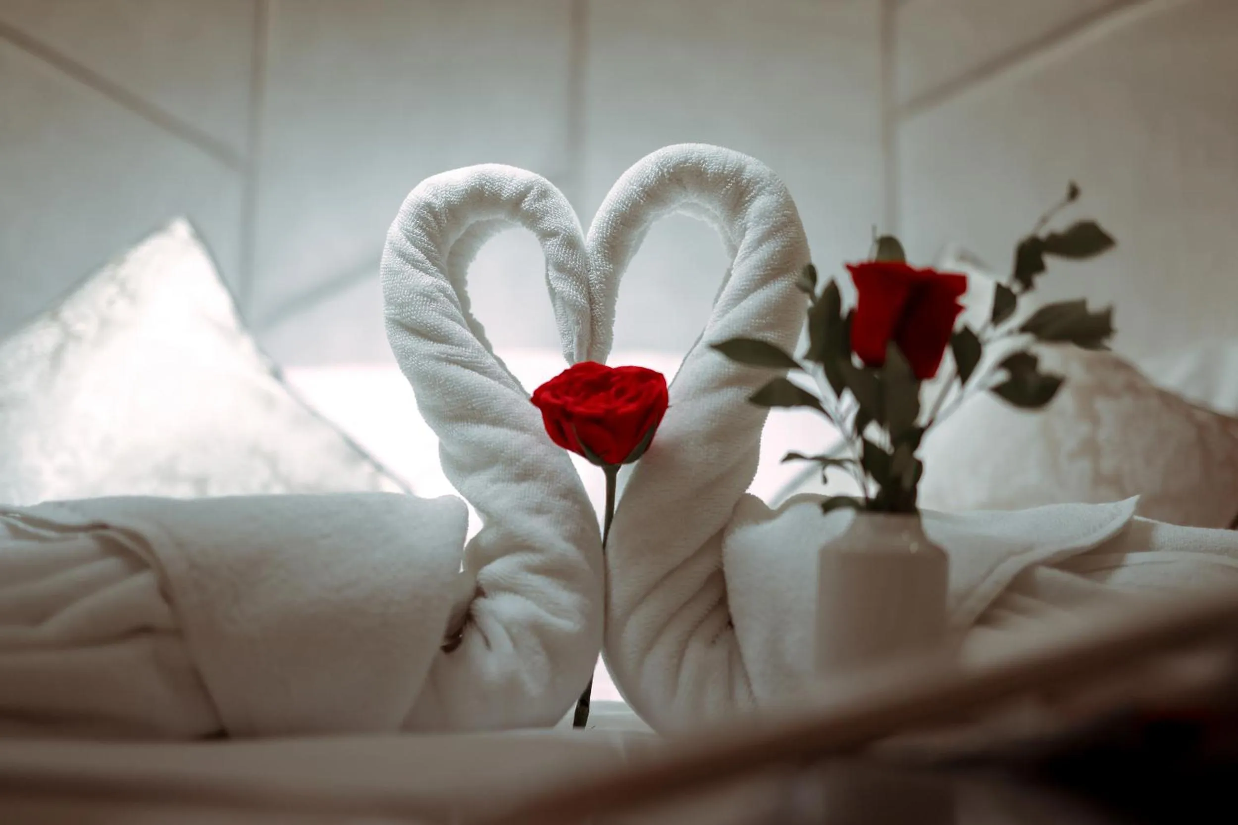 Bedroom, Bed in Krishnavalsam Regency