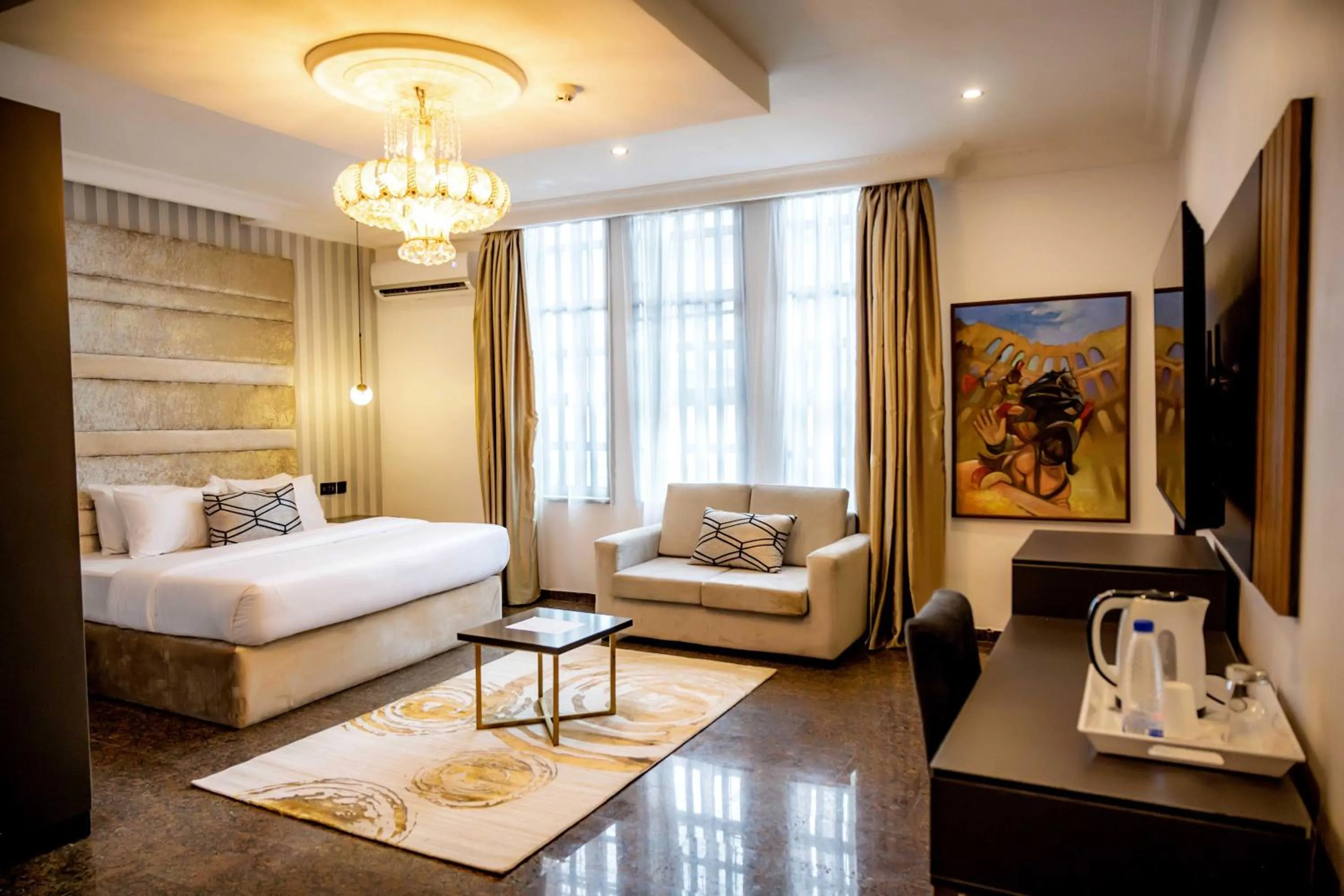 Bed in Gordonsville Escape Boutique Hotel