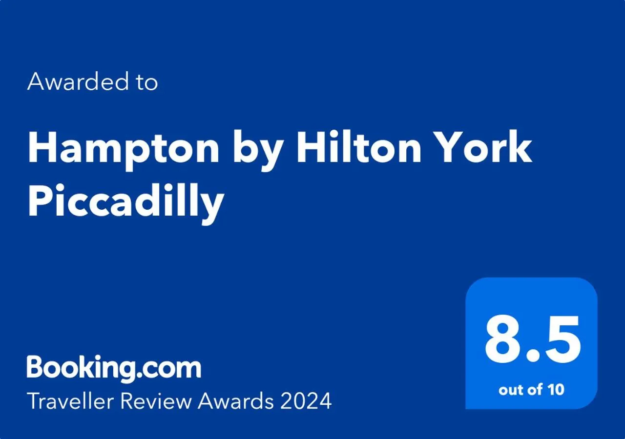 Certificate/Award in Hampton by Hilton York Piccadilly