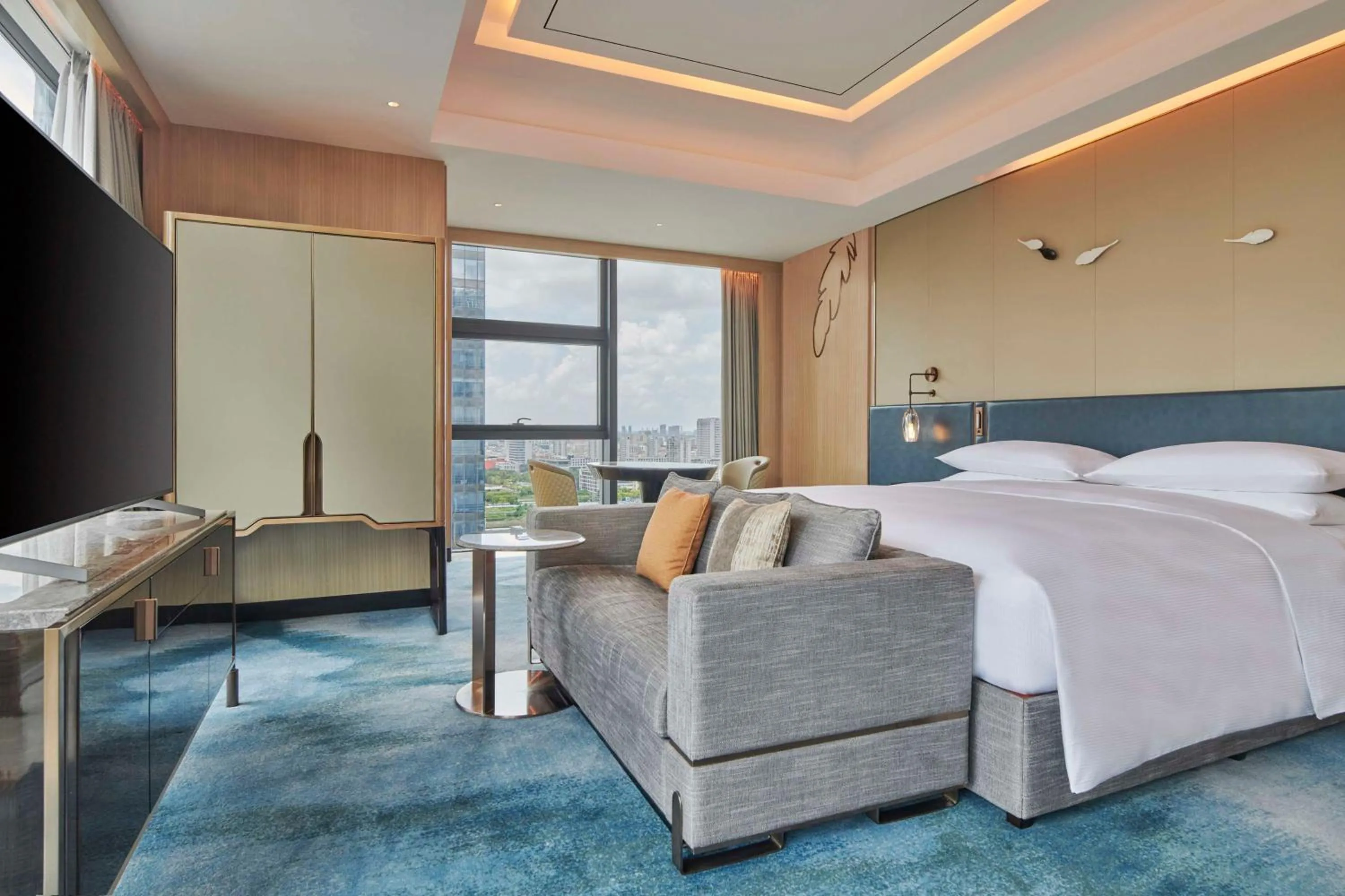 Bedroom, Bed in Hilton Yancheng