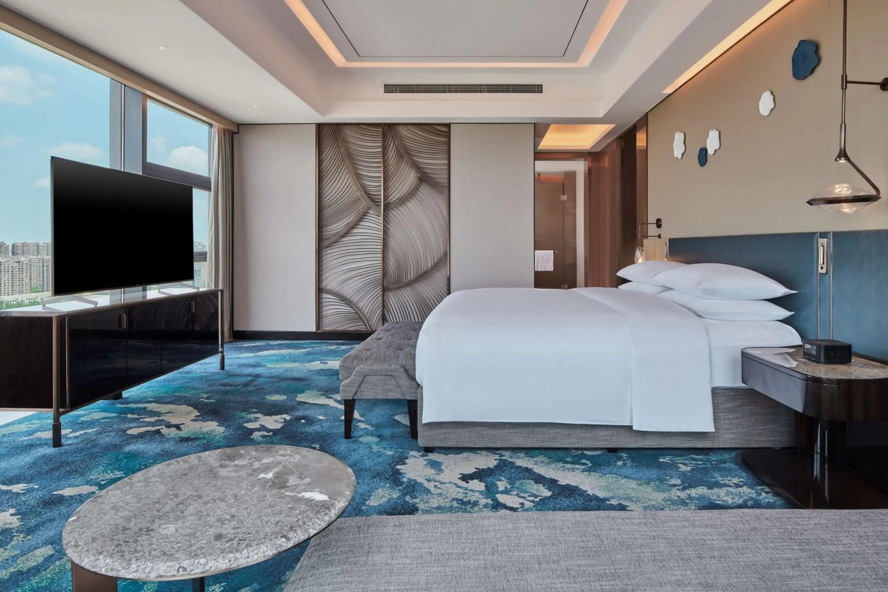 Bedroom, Bed in Hilton Yancheng