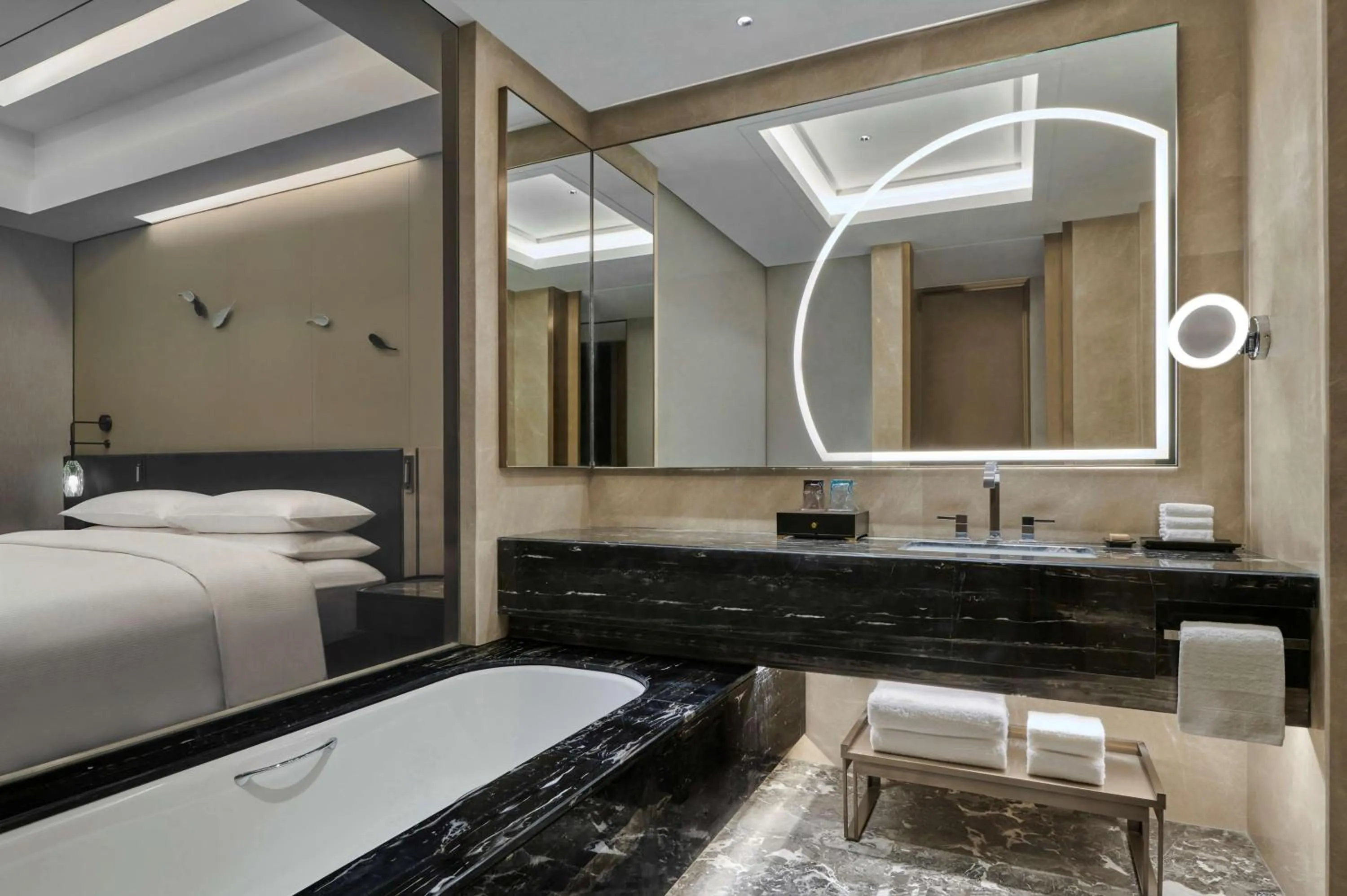 Bedroom, Bed in Hilton Yancheng