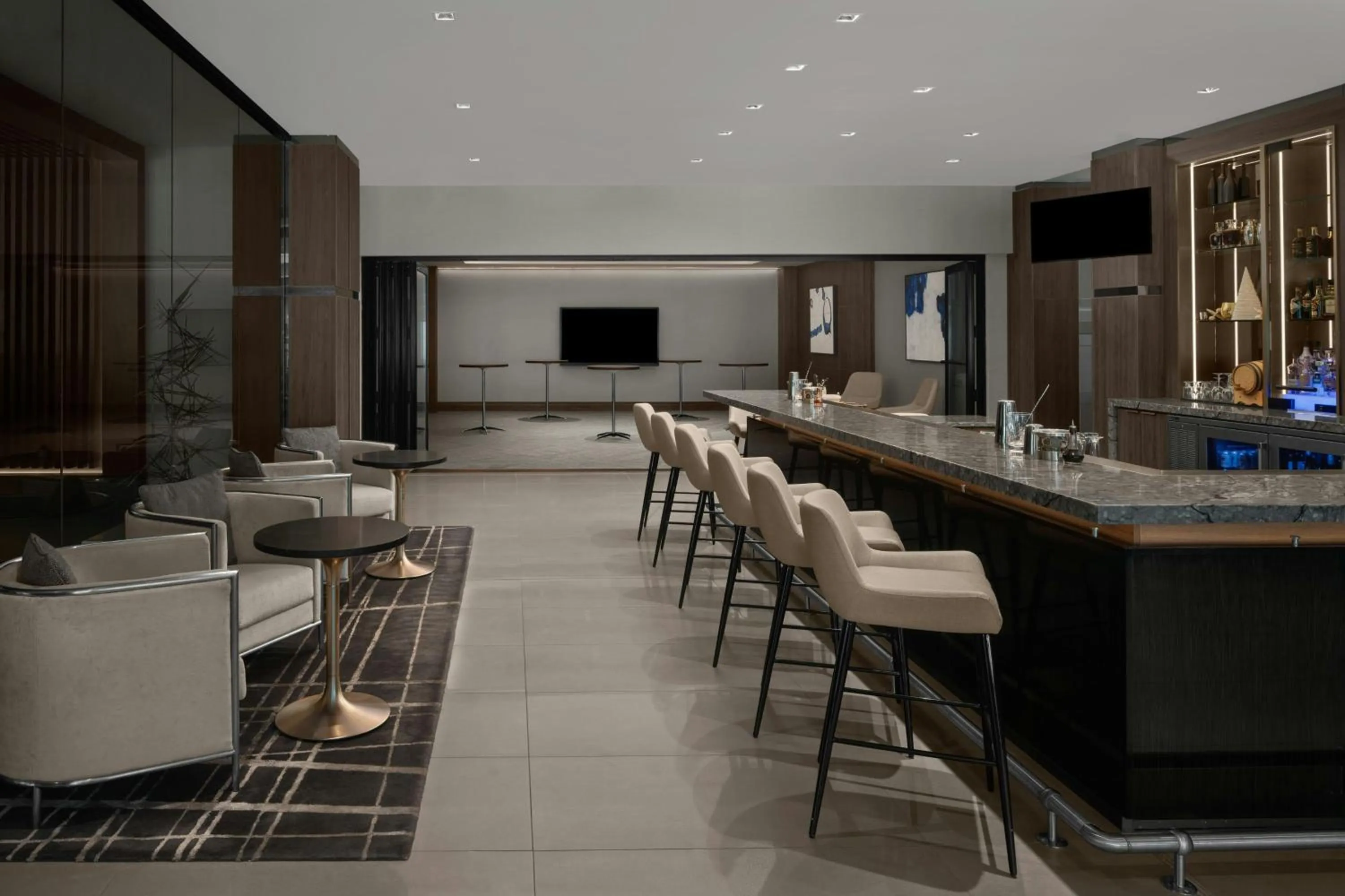 Lounge or bar in AC Hotel by Marriott Durham Duke University