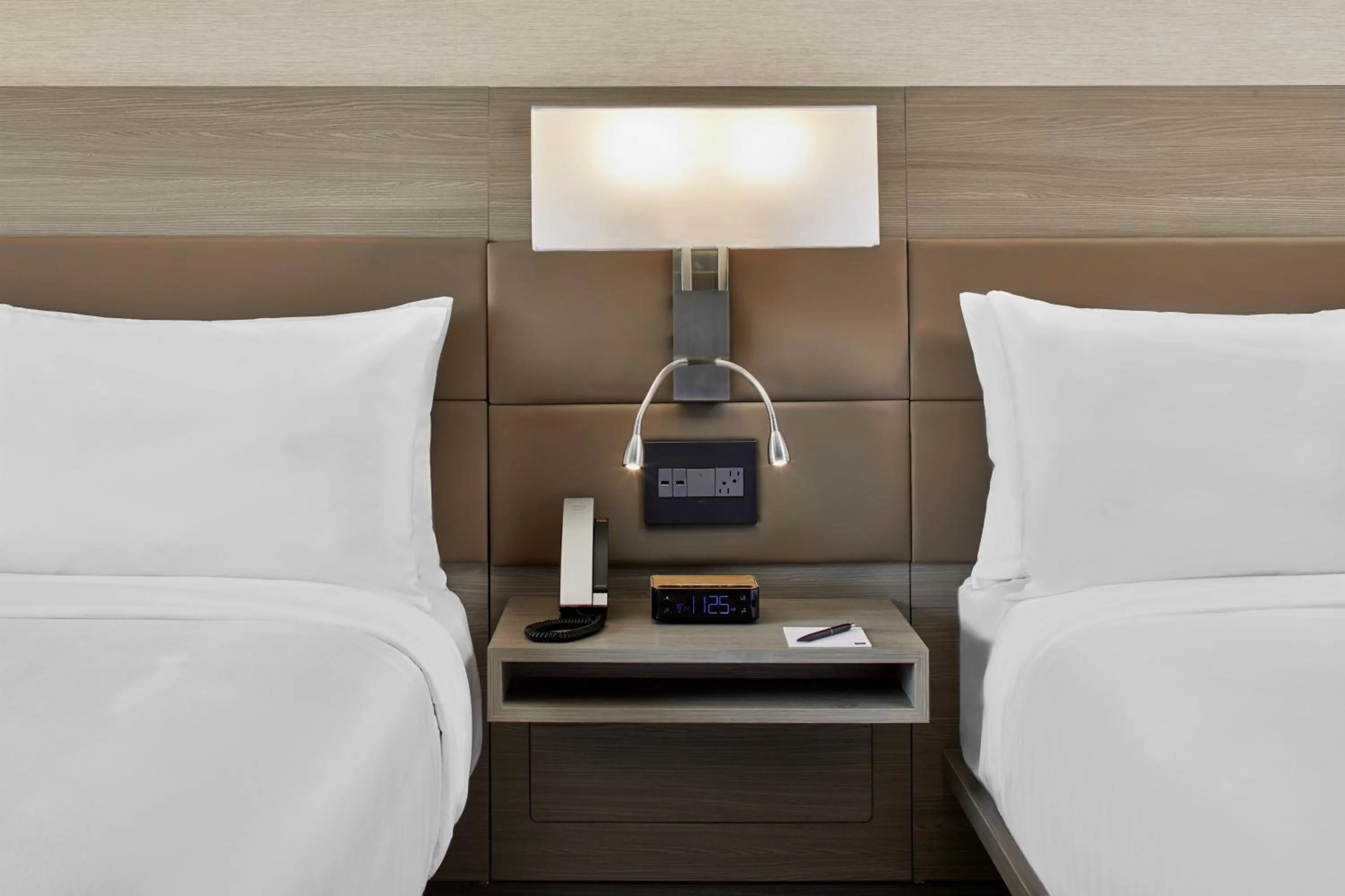 Photo of the whole room, Bed in AC Hotel by Marriott Durham Duke University