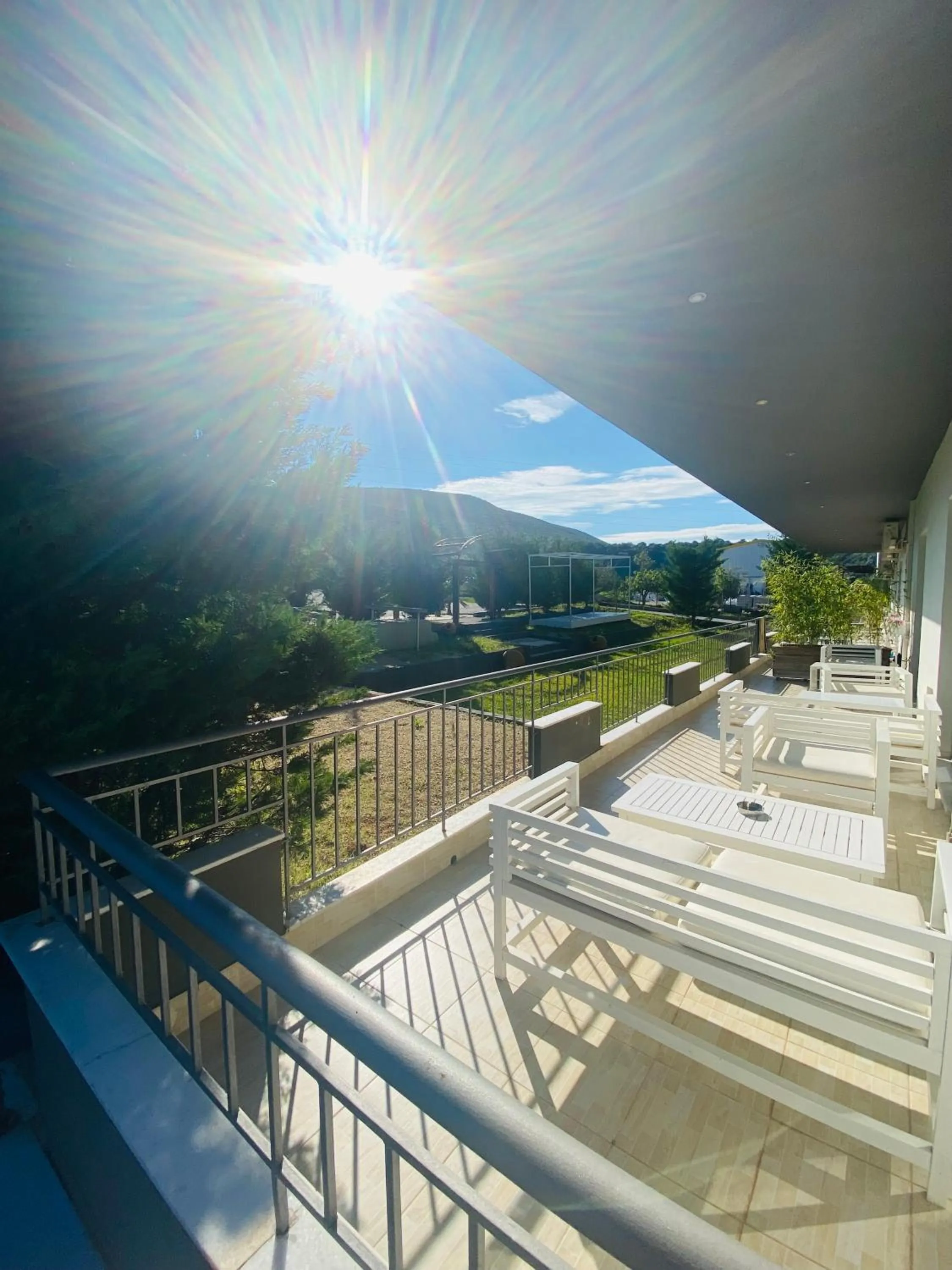 Balcony/Terrace in sozos inn hotel vonitsa