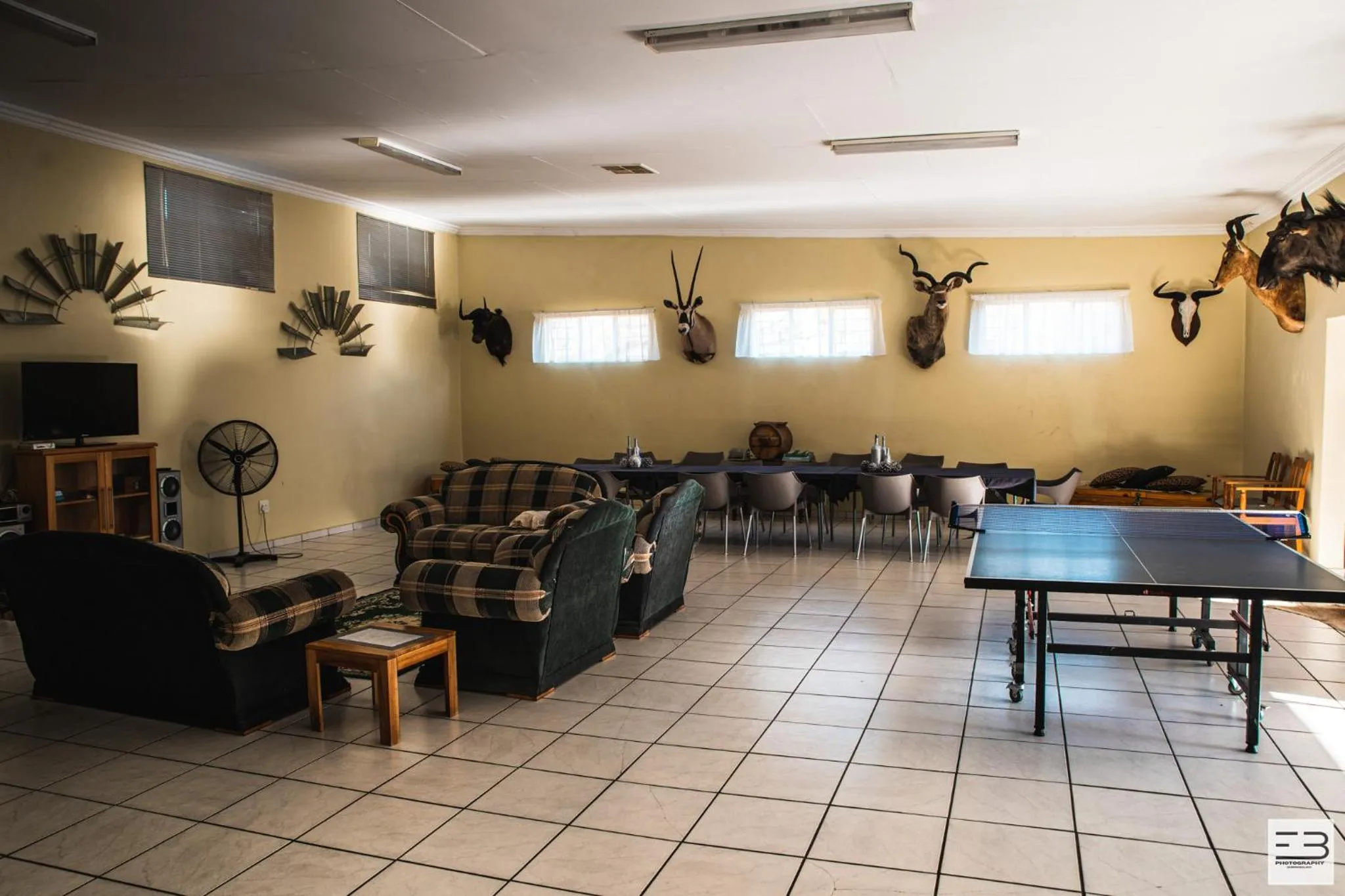 Communal lounge/ TV room in Geluksfontein Private Game Farm