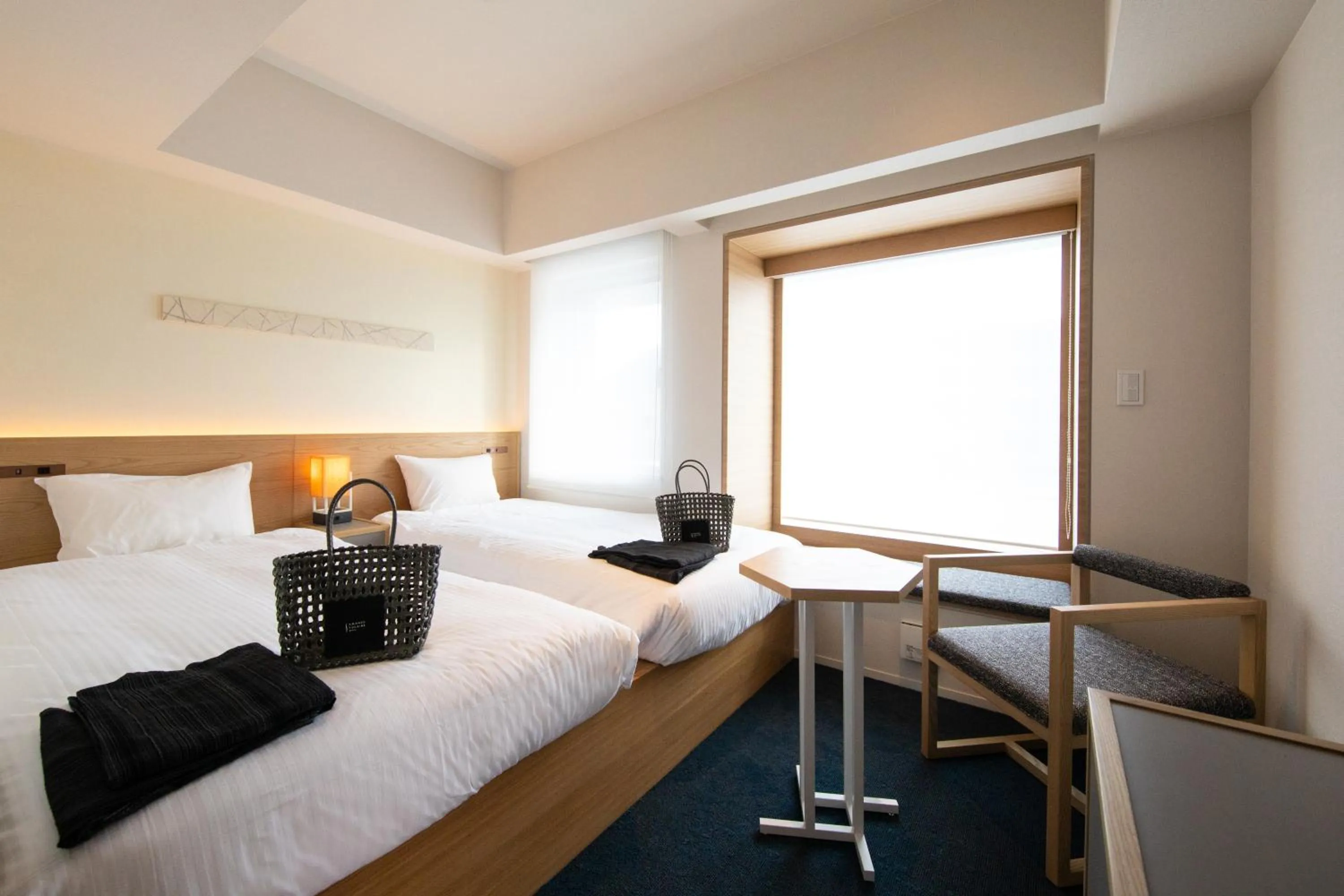 Photo of the whole room, Bed in AMANEK Beppu YULA-RE