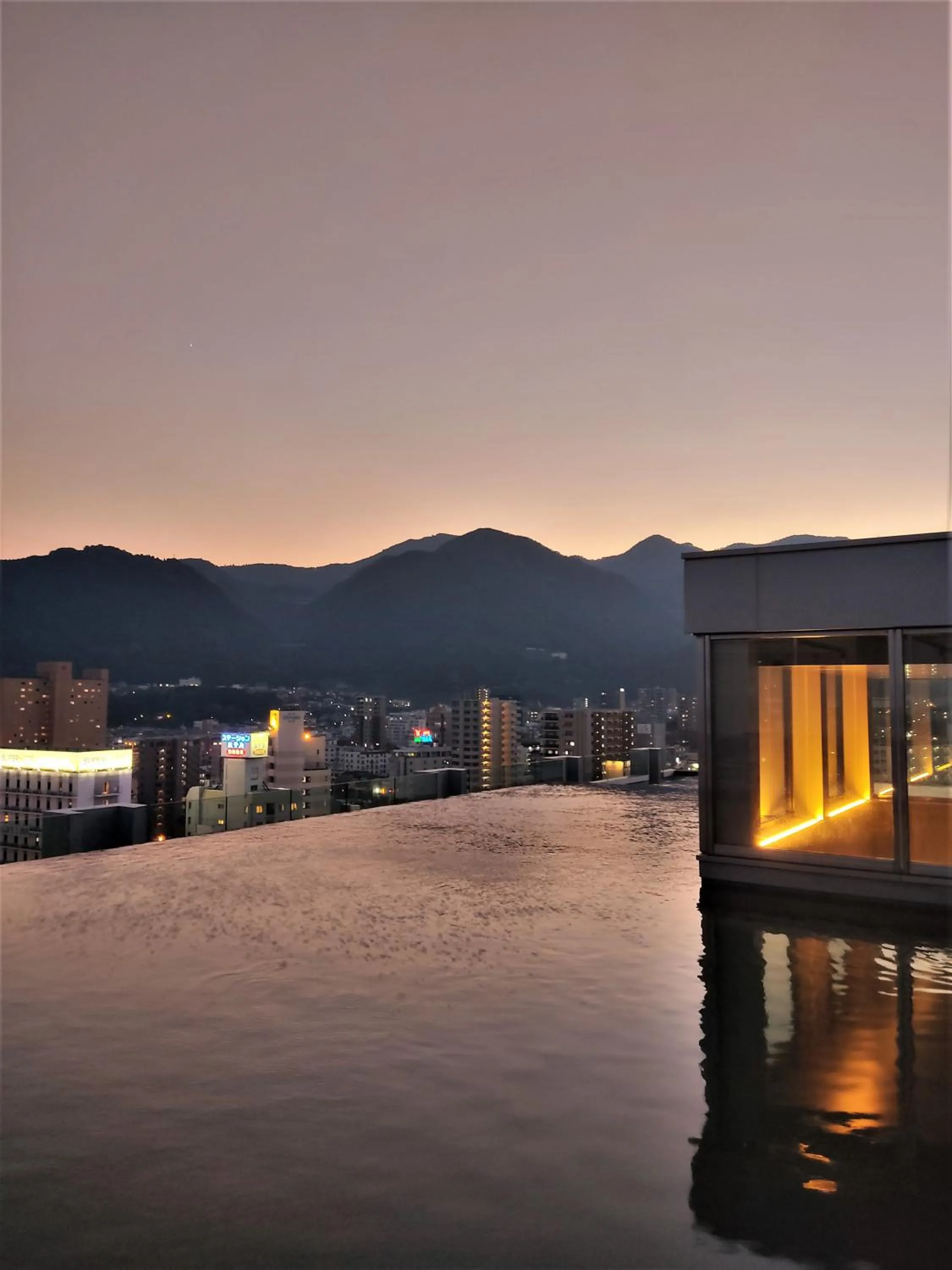 Sunset in AMANEK Beppu YULA-RE