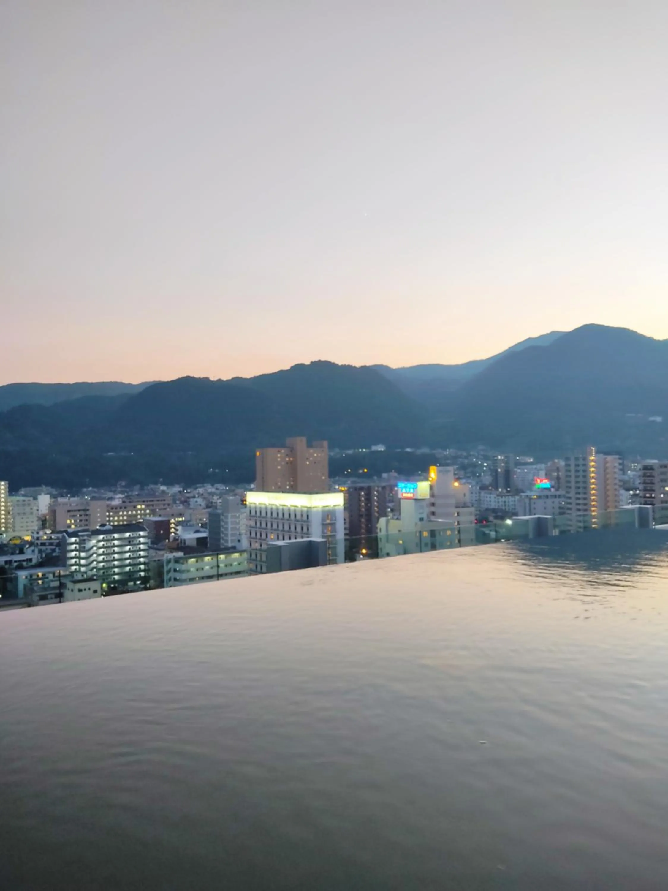 Pool view in AMANEK Inn Beppu