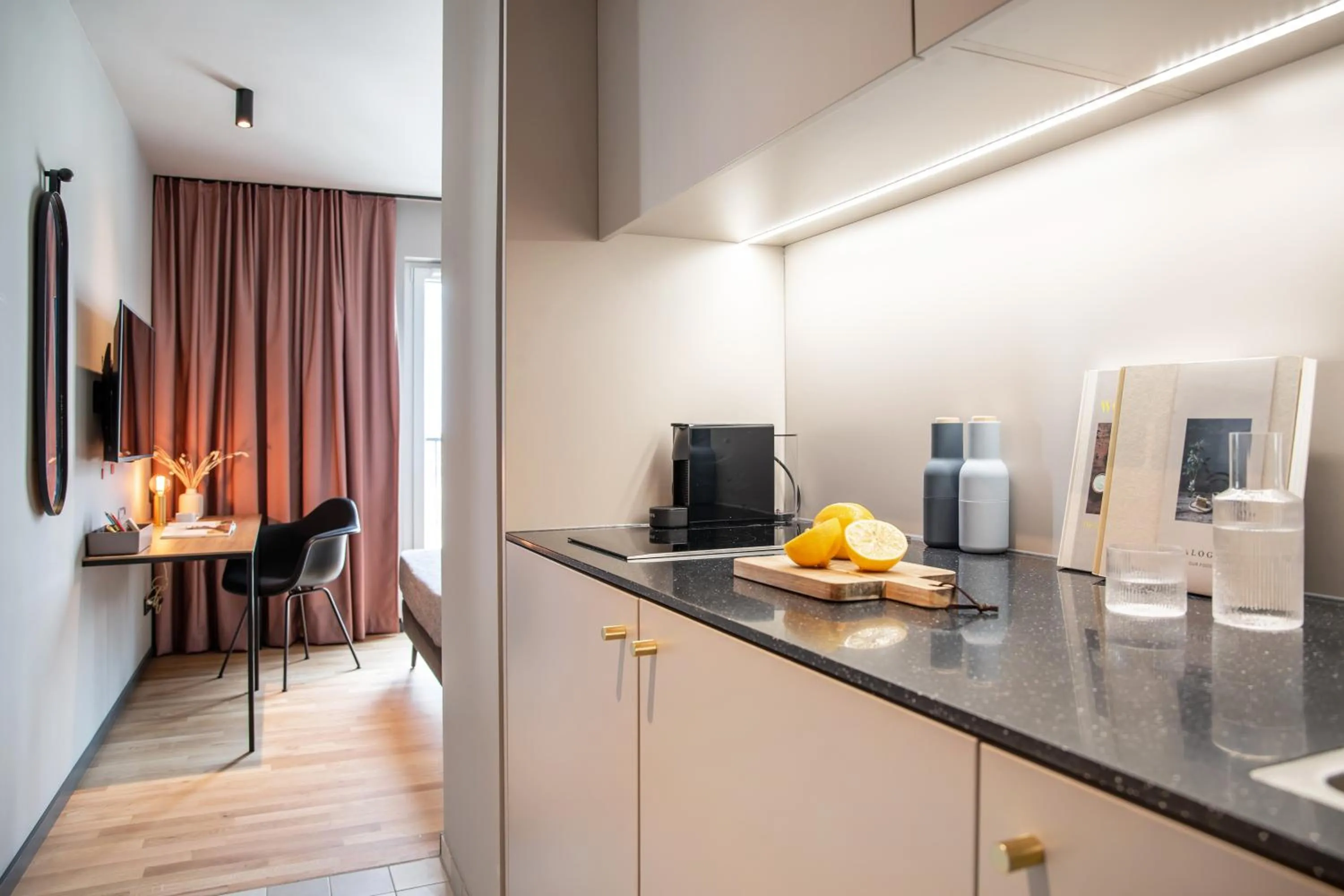 Kitchen or kitchenette in ipartment Braunschweig