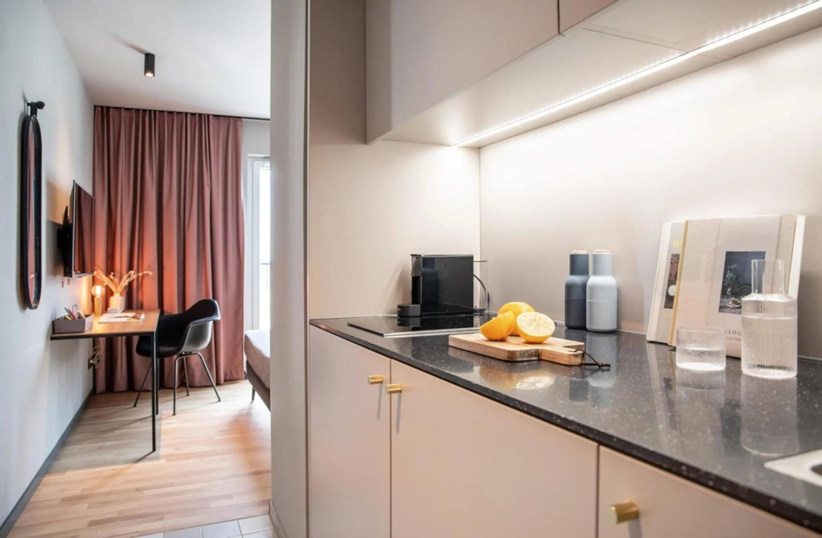 Kitchen or kitchenette in ipartment Braunschweig HOME by Best Western