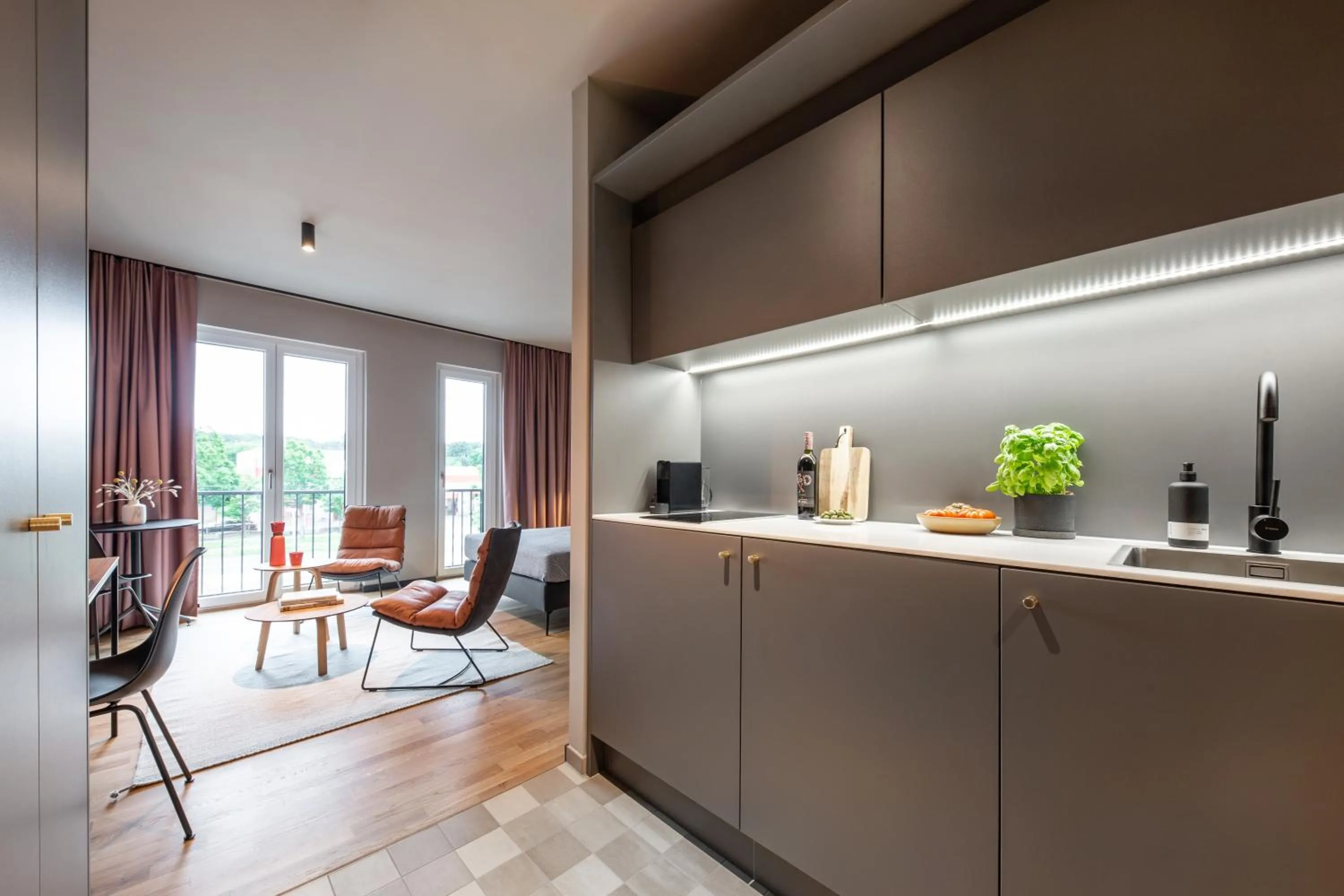 Kitchen or kitchenette in ipartment Braunschweig