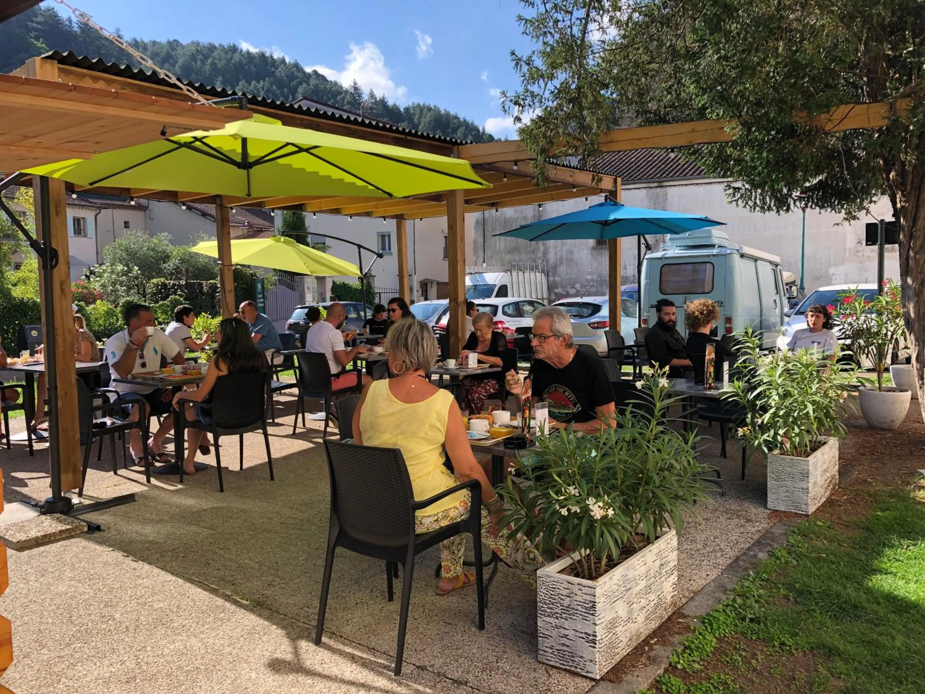 Patio in Grand hôtel de l'Europe