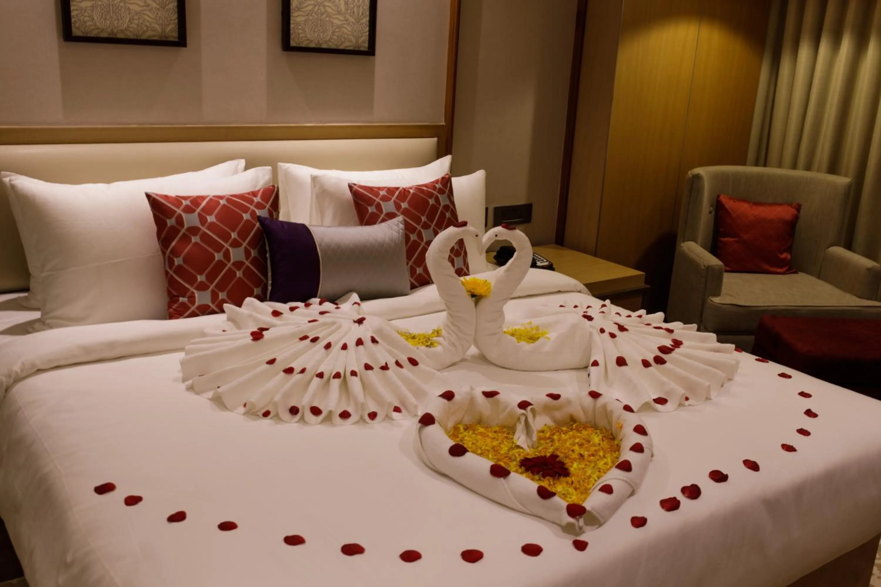 Decorative detail, Bed in Sayaji Jamnagar