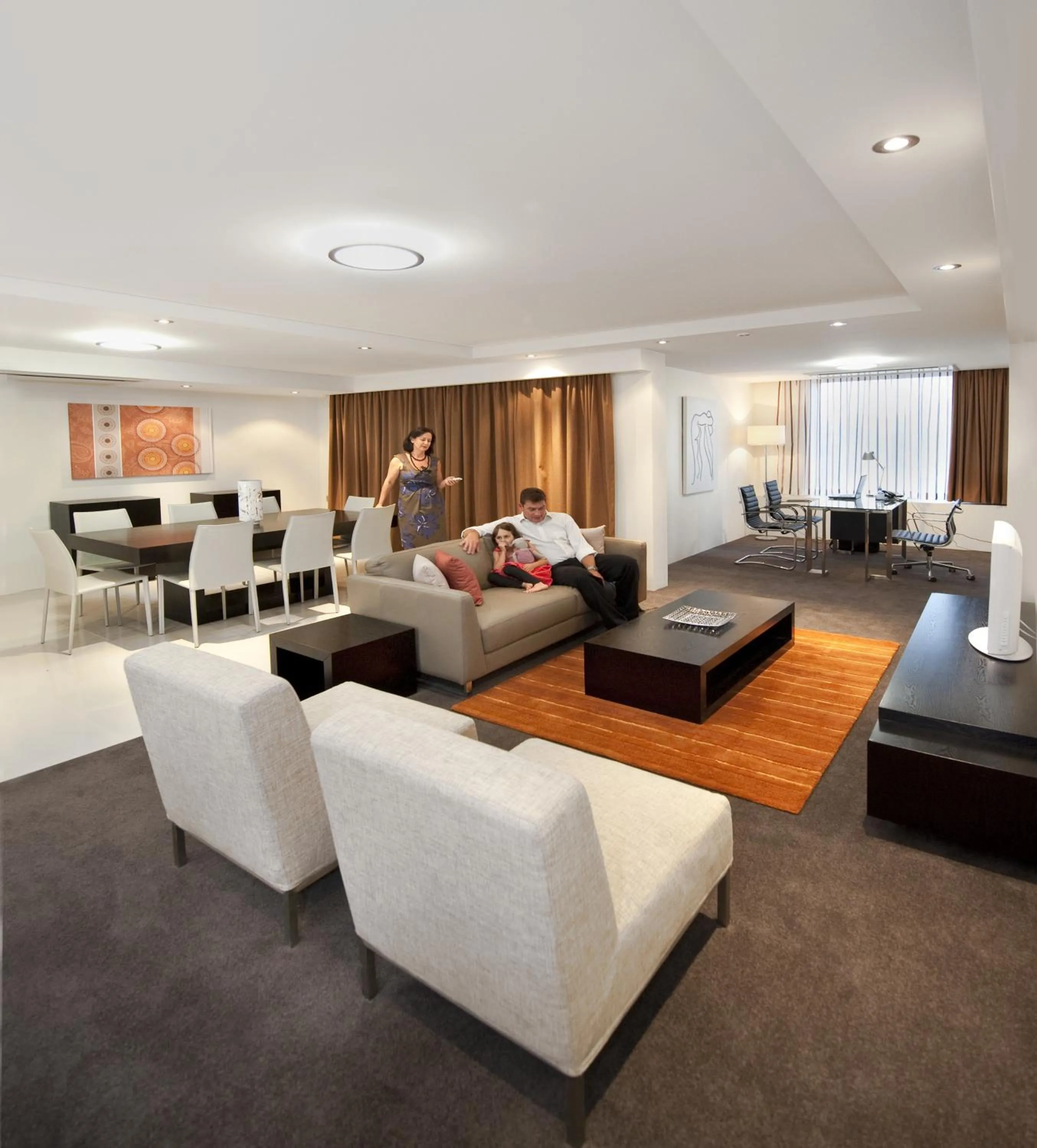 Living room in CBD Executive Apartments
