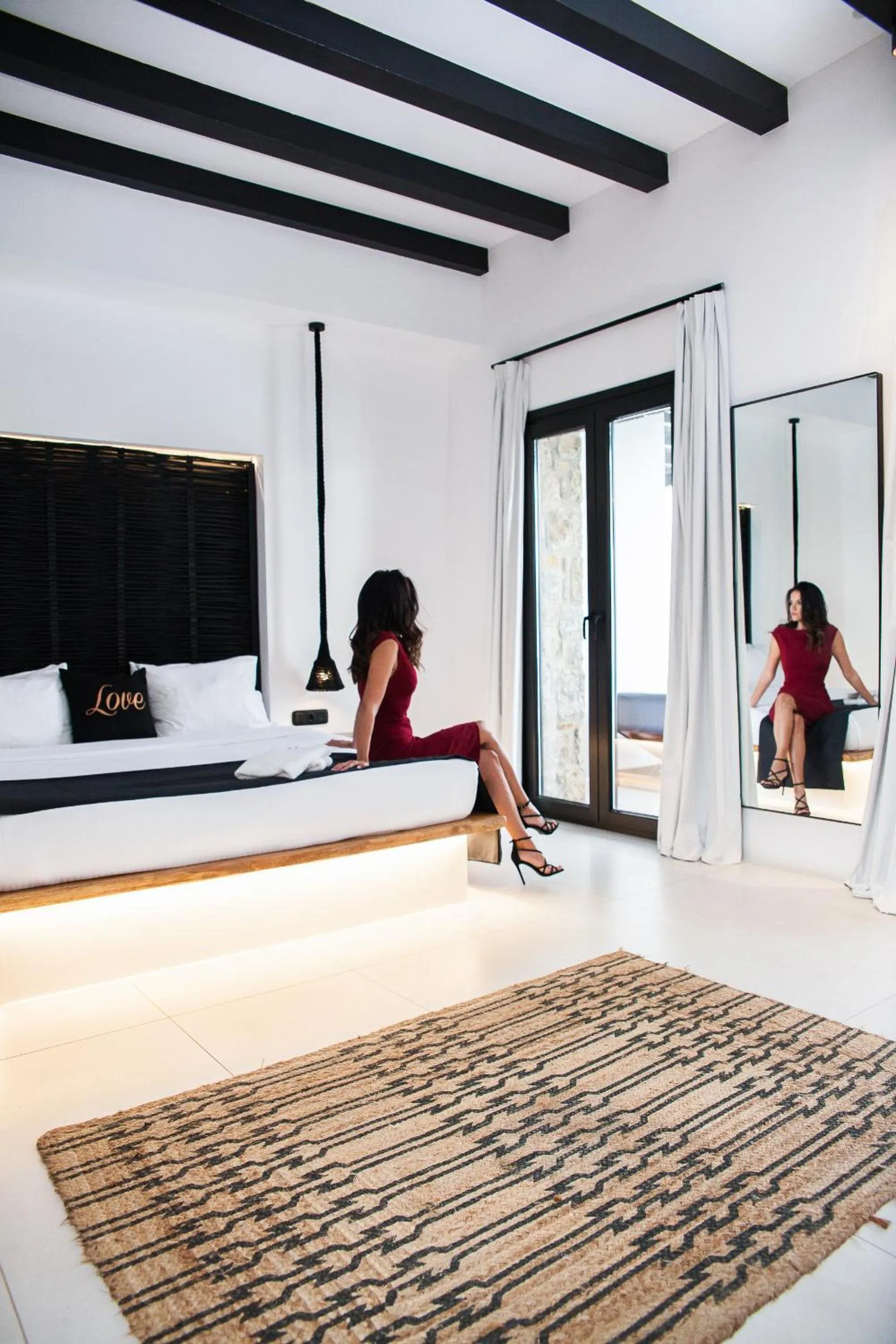 Bedroom in Agrari Bo Suites by Mykonos Rocks