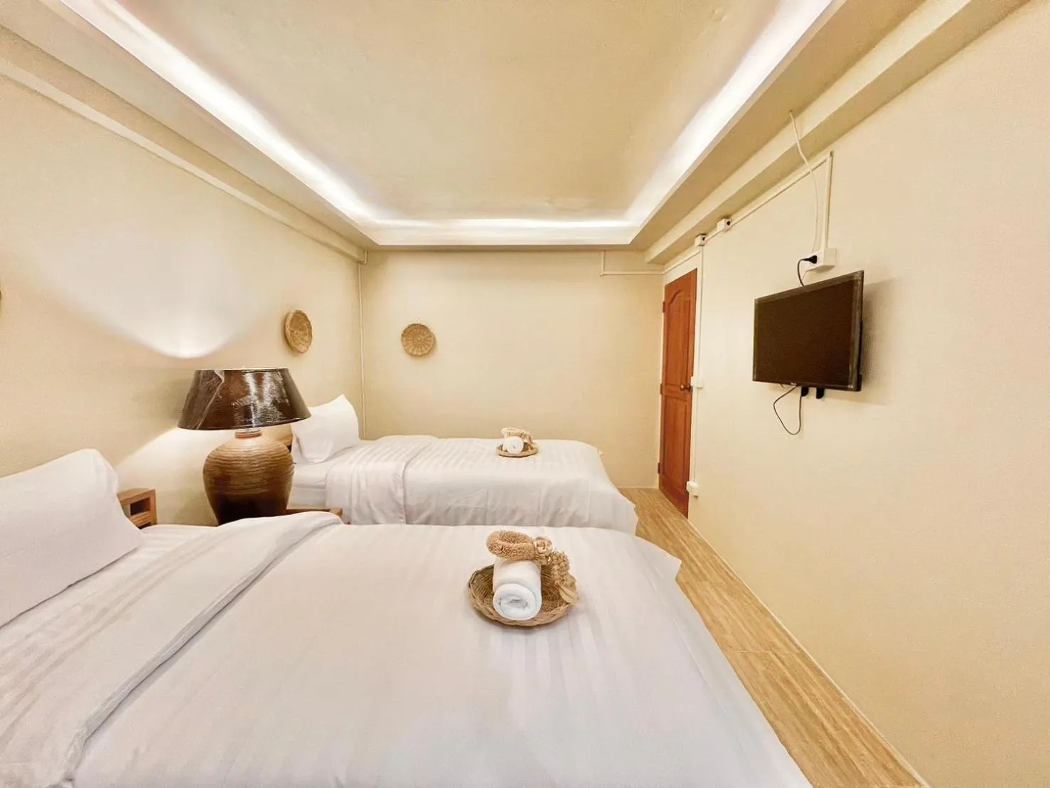 Bed in Sabaiday Guesthouse Nimman