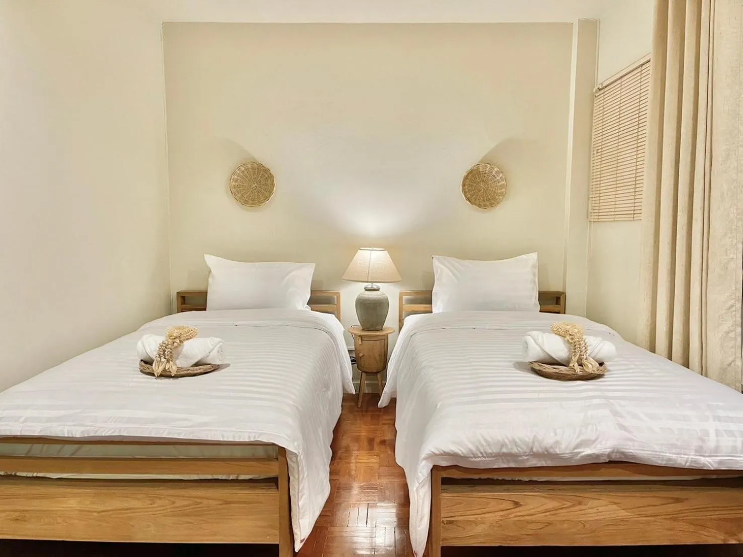 Bed in Sabaiday Guesthouse Nimman