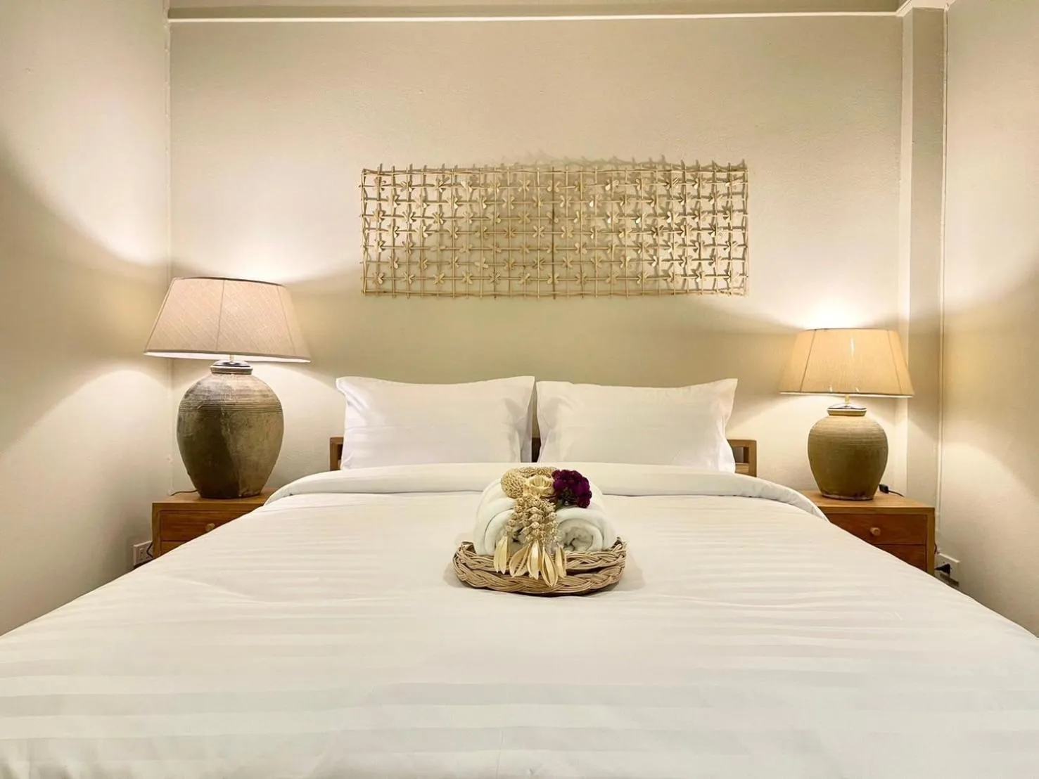 Bed in Sabaiday Guesthouse Nimman