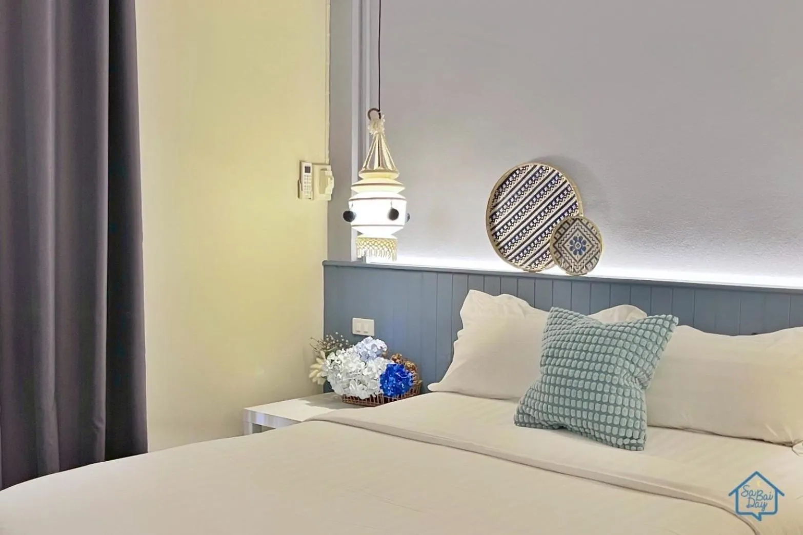 Bed in Sabaiday Guesthouse Nimman